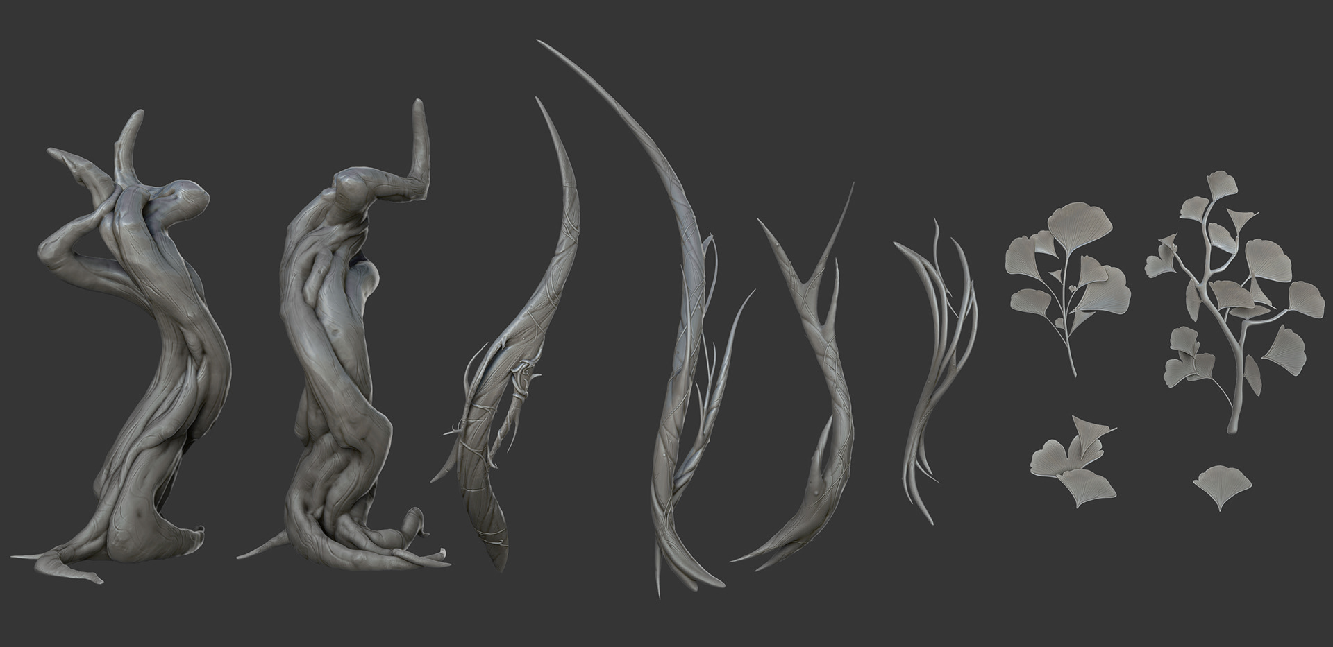 Breakdown of Sculpted Tree and Leaf Kits