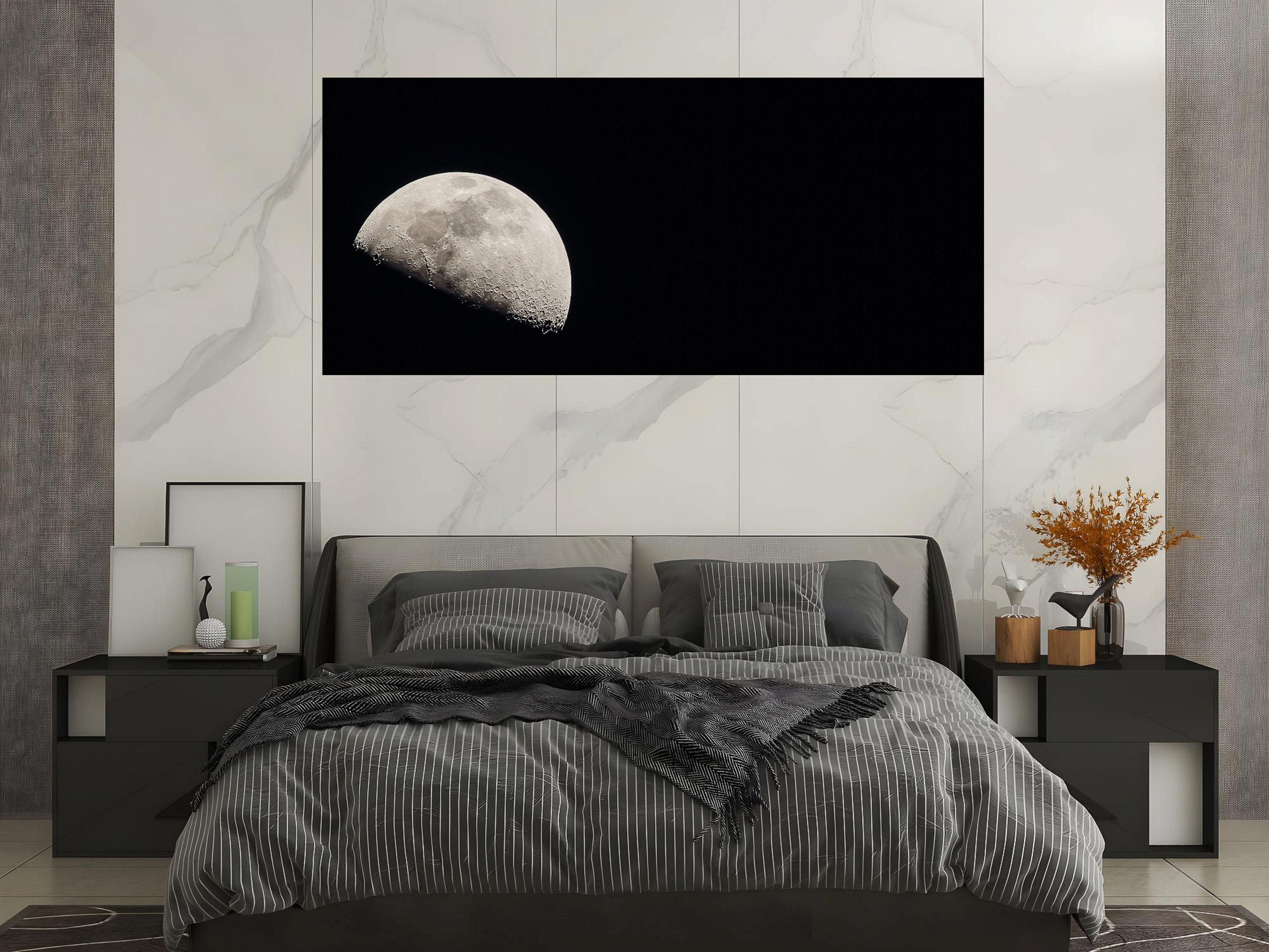 While the moon