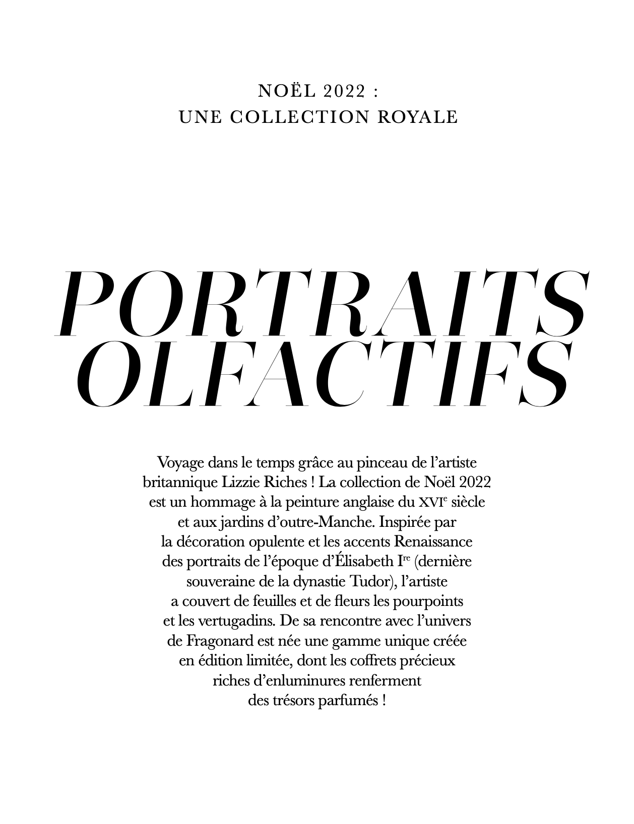 extract from Fragonard Parfumeur magazine