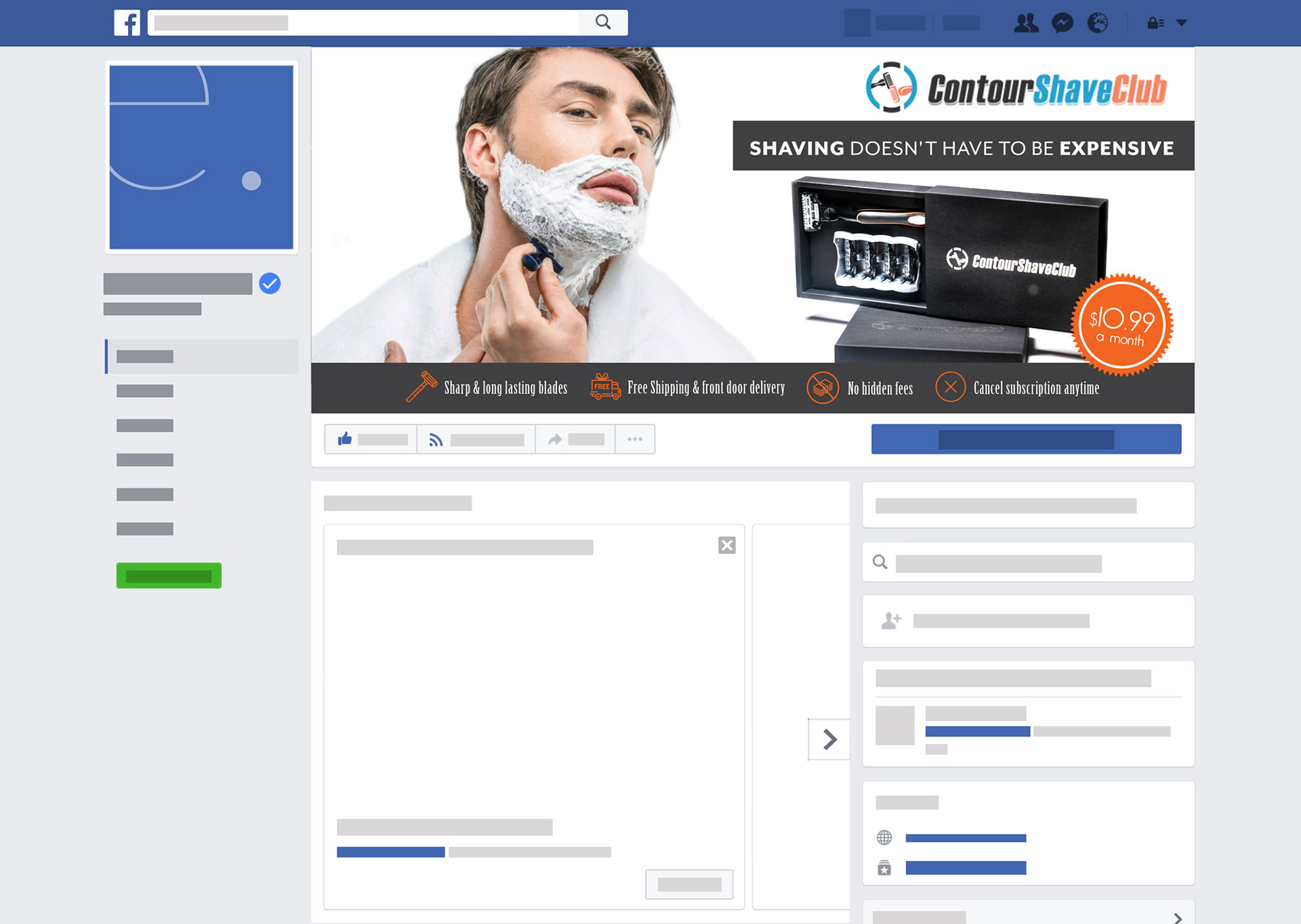 Facebook front head