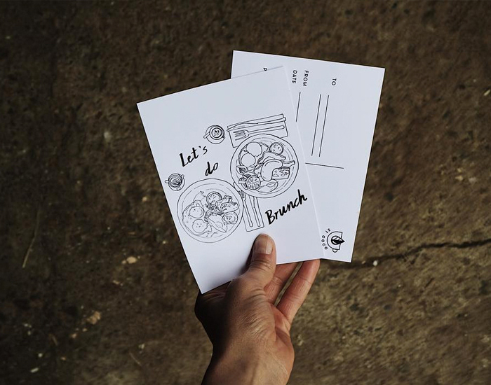 Postcard illustration and design