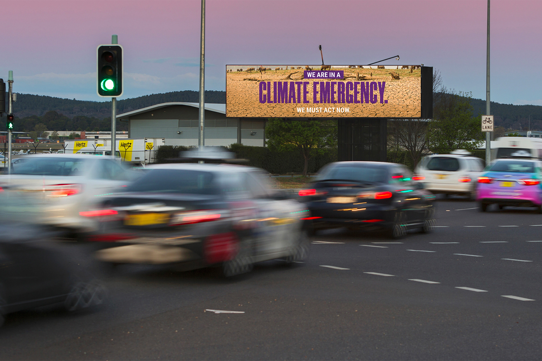 Climate Emergency billboard