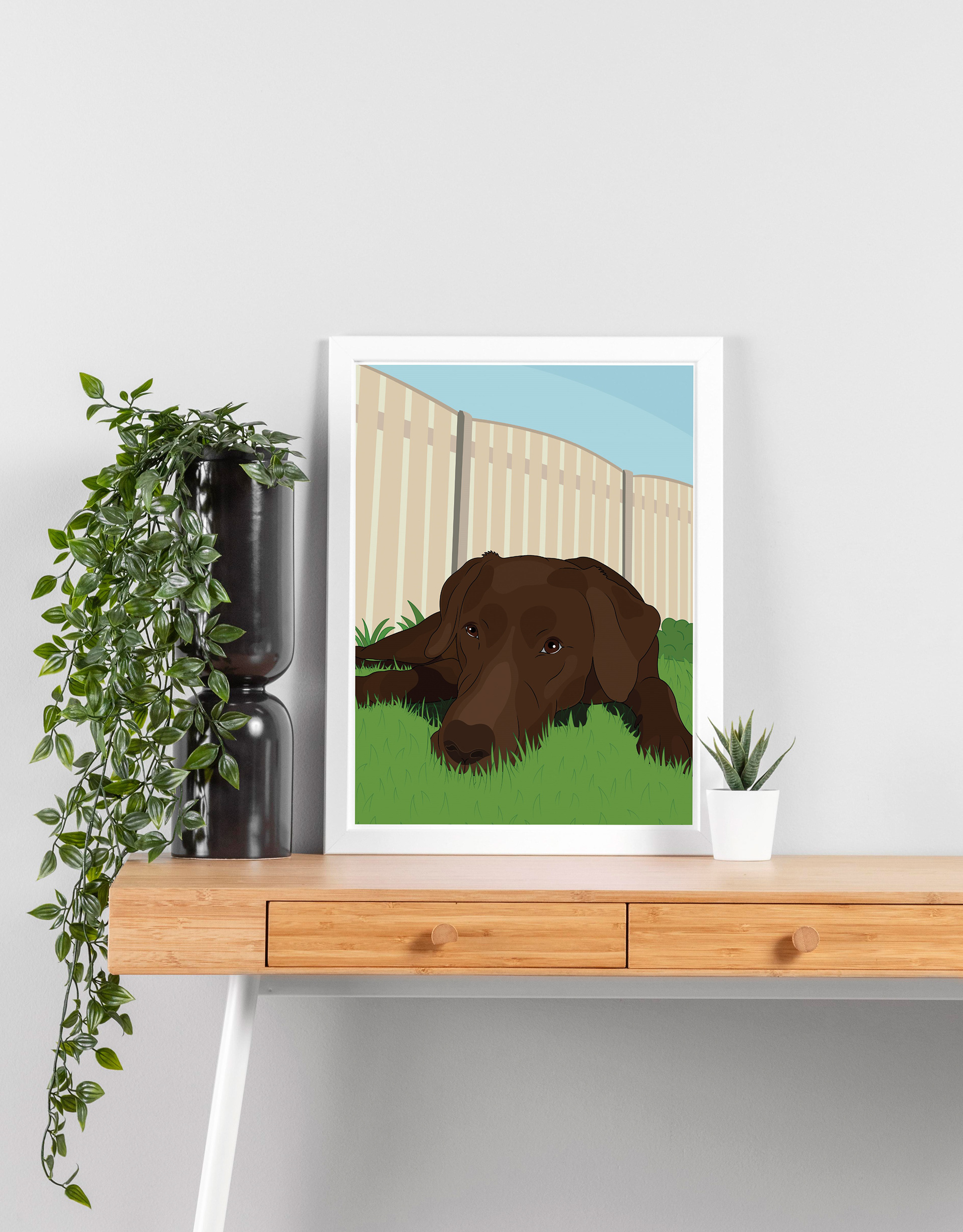 Huisdier illustratie