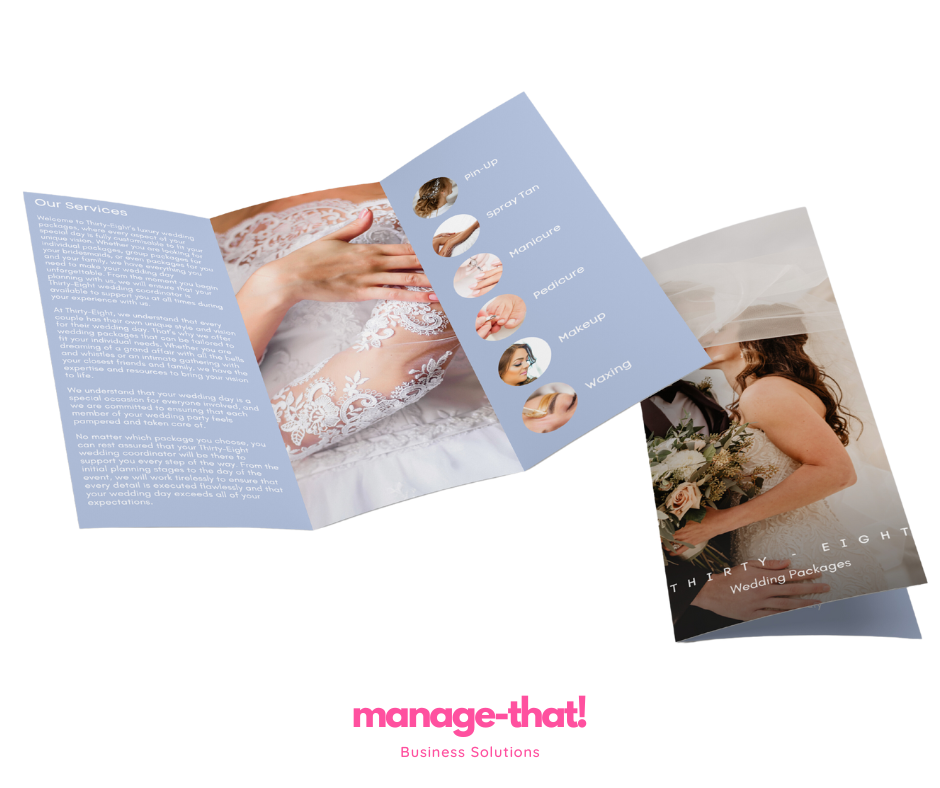Thirty-Eight Wedding Tri-Fold