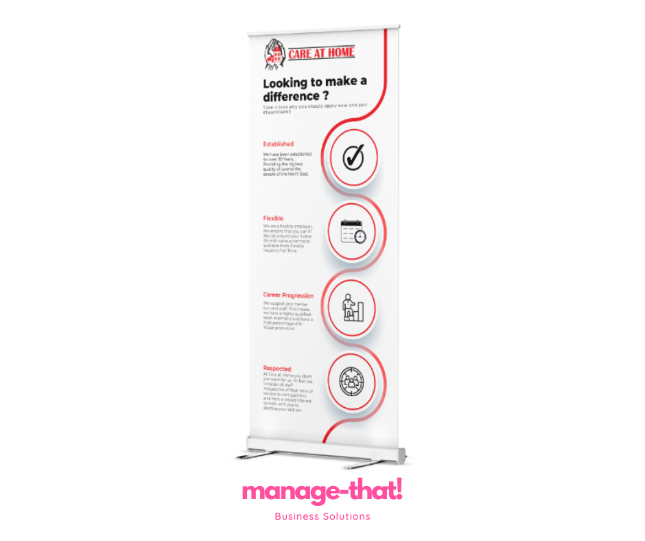 Care at Home - Recruitment Roller Banner