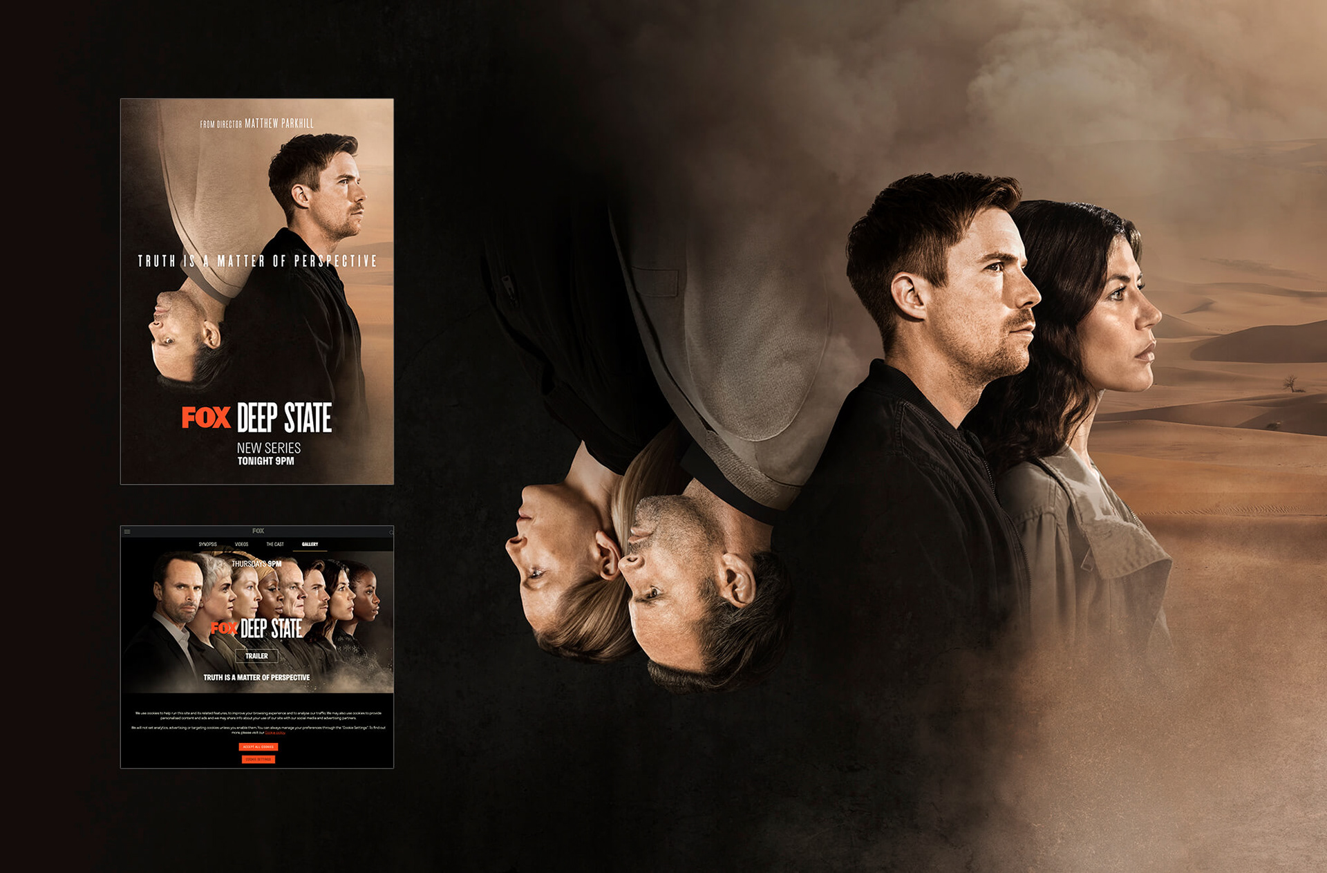 TV key art retouching.