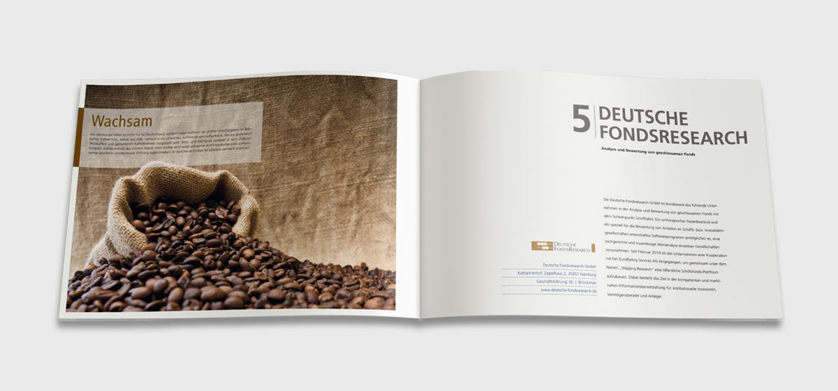 Imagebroschüre, Finanzdienstleister, Design, Grafik, Hamburg, Innenseiten