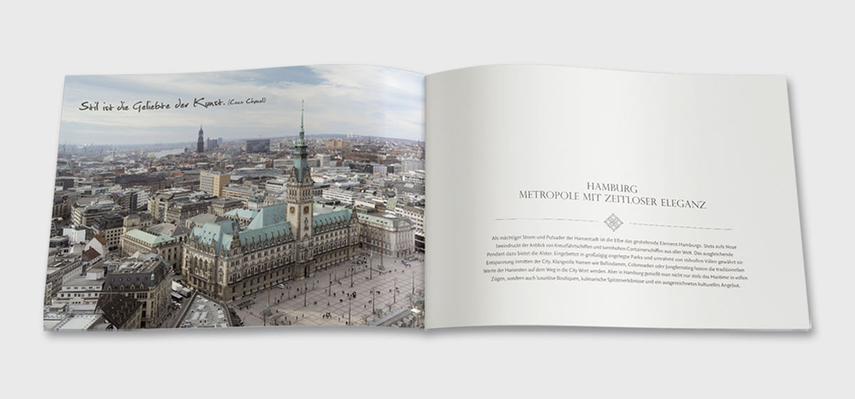 Broschüre, Katalog, Immobilie, Design, Grafik, Hamburg, Innenseiten
