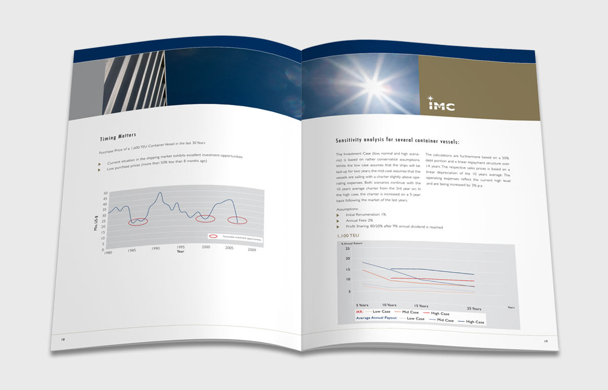 Imagebroschüre, Finanzdienstleister, Design, Grafik, Hamburg, Innenseiten