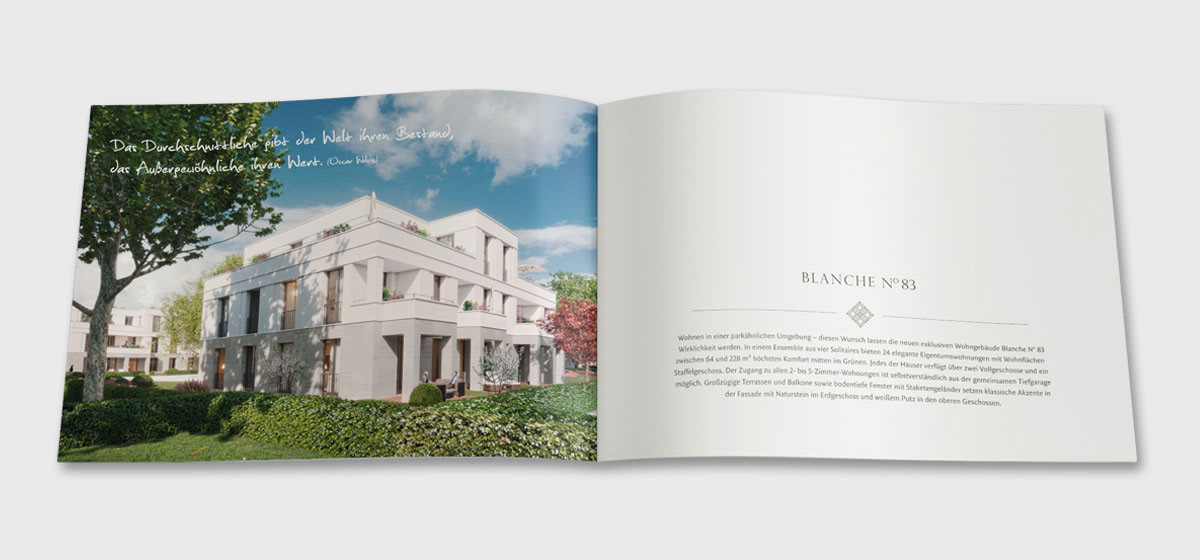 Broschüre, Katalog, Immobilie, Design, Grafik, Hamburg, Innenseiten