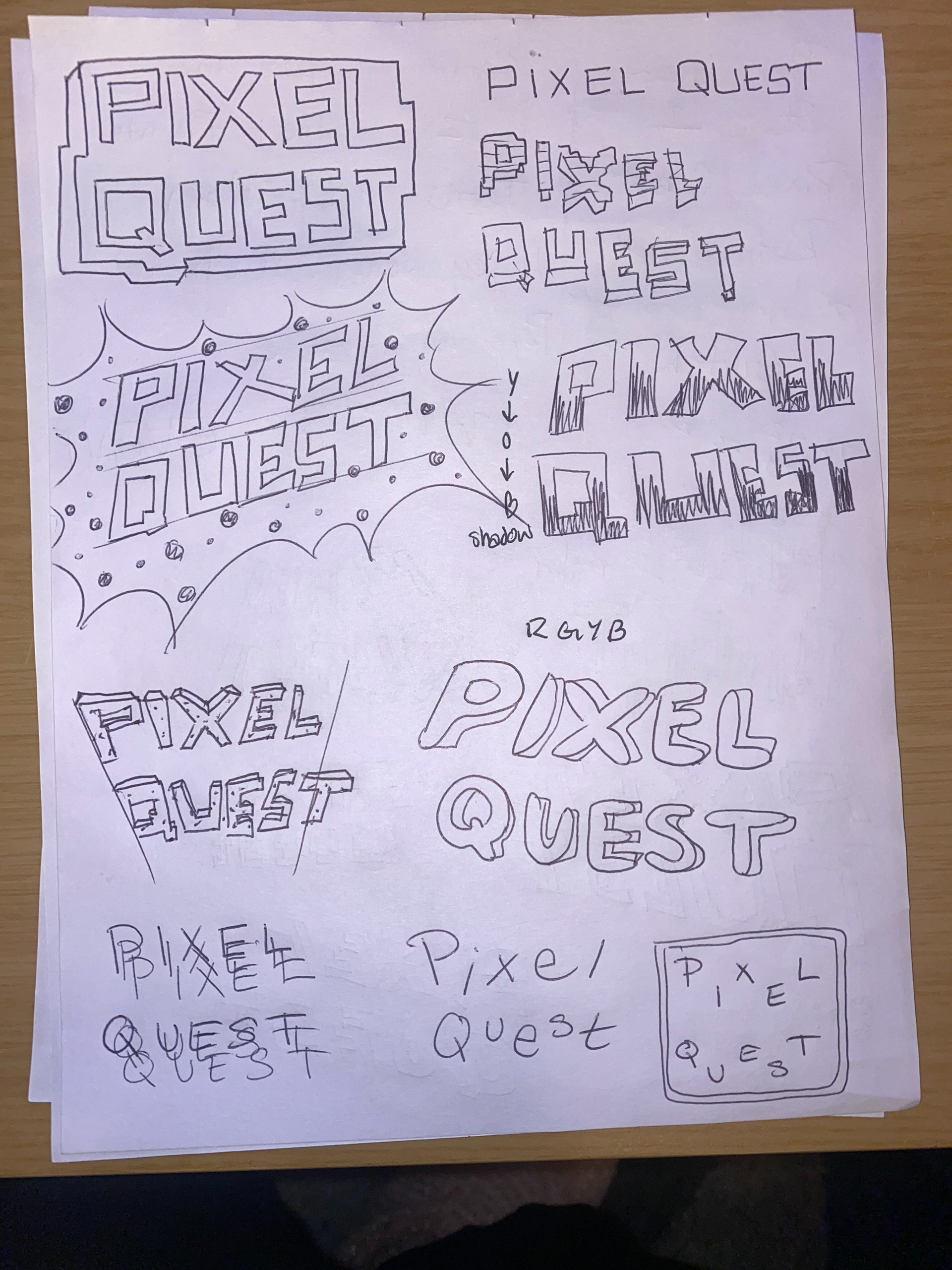 Event logo sketches