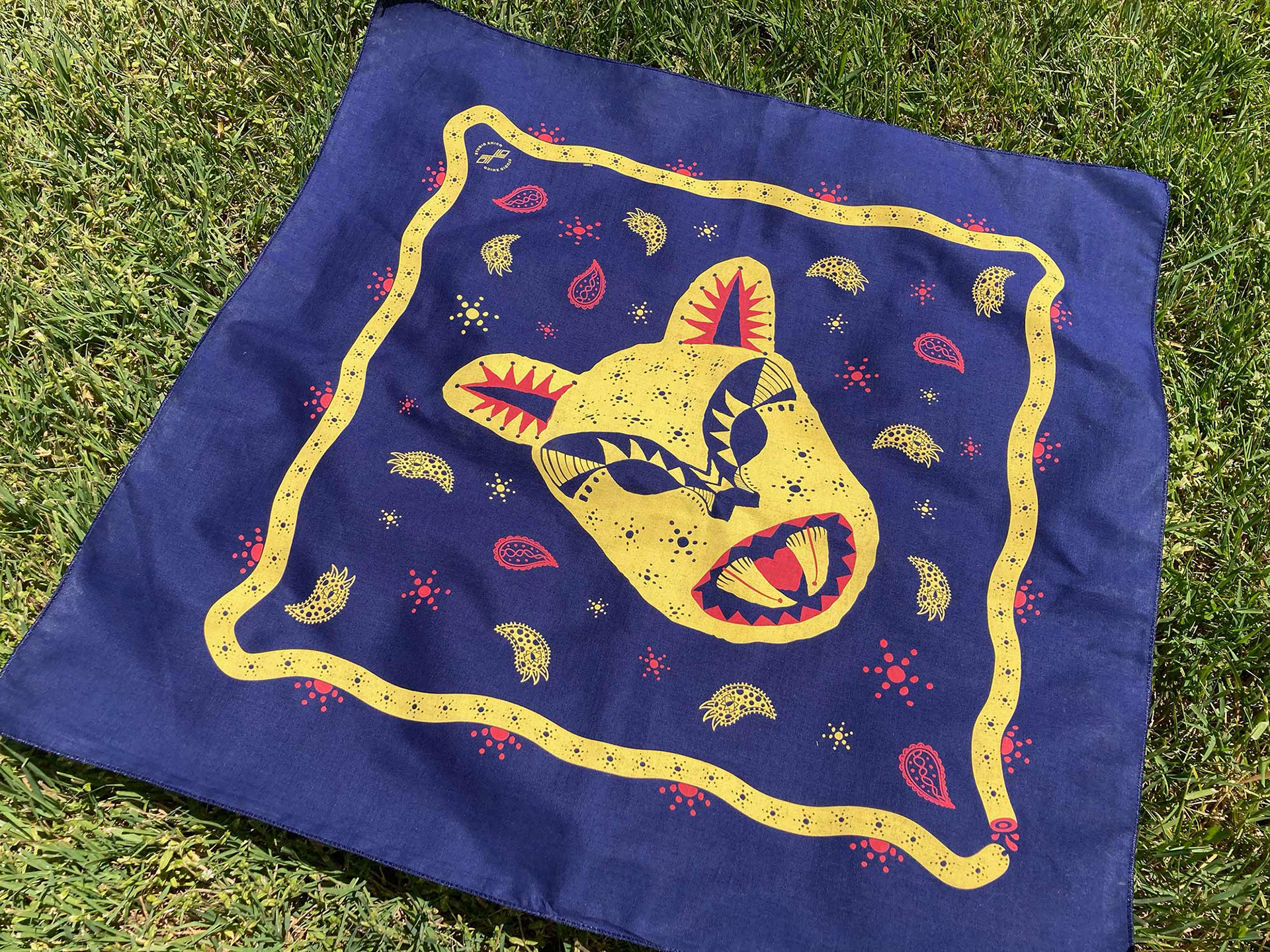 Bandana with Jaguar Face Design