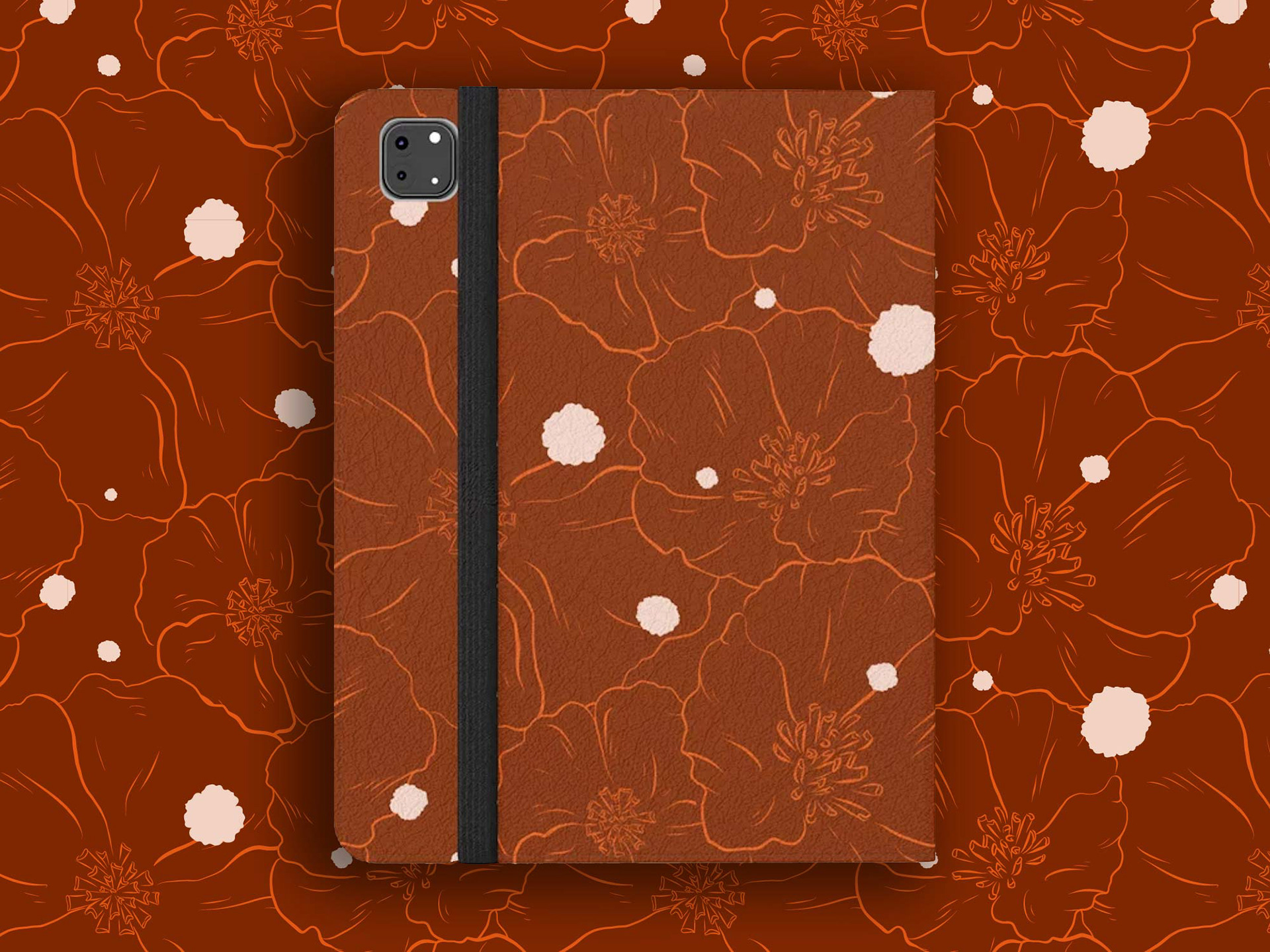 Polka Poppy iPad Cover