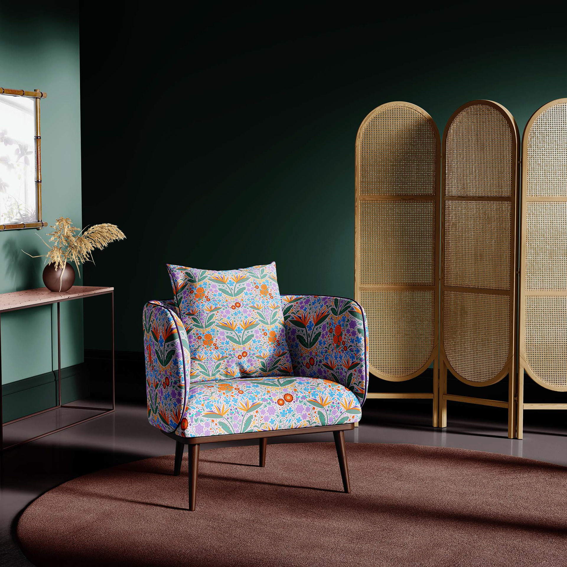 Wall of Paradise Pattern on Chair