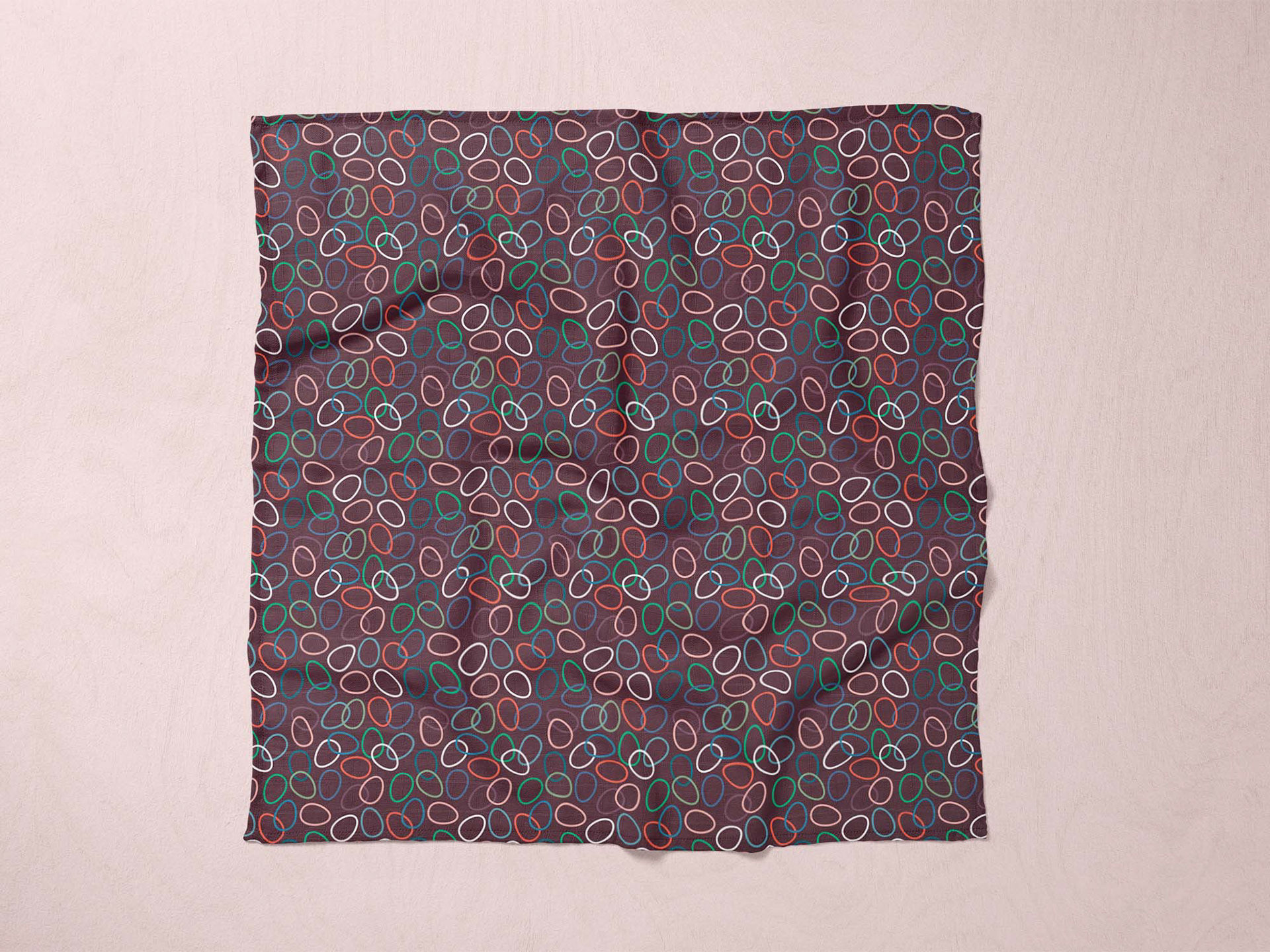 Baby textile with Bird Egg Repeat Pattern Design