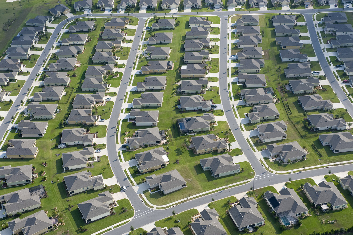 Figure 2: A Typical Set of Suburban Blocks (Via Charles Marohn)