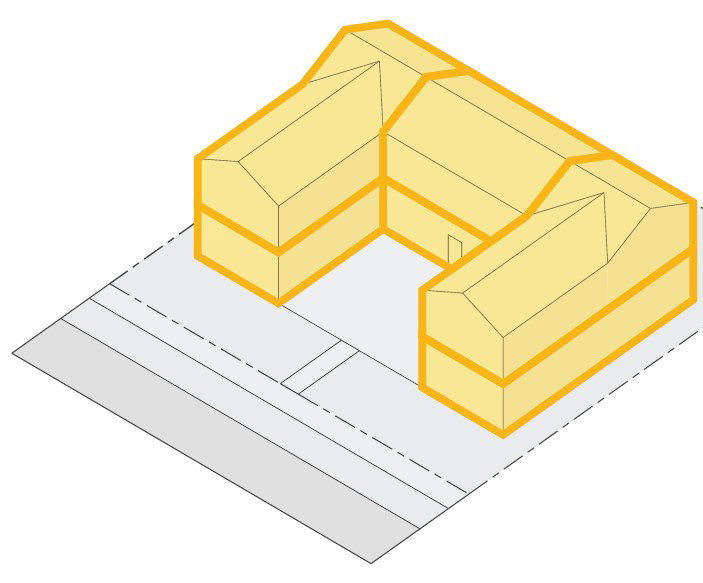 Figure 5: Courtyard Building (Via Daniel Parolek)