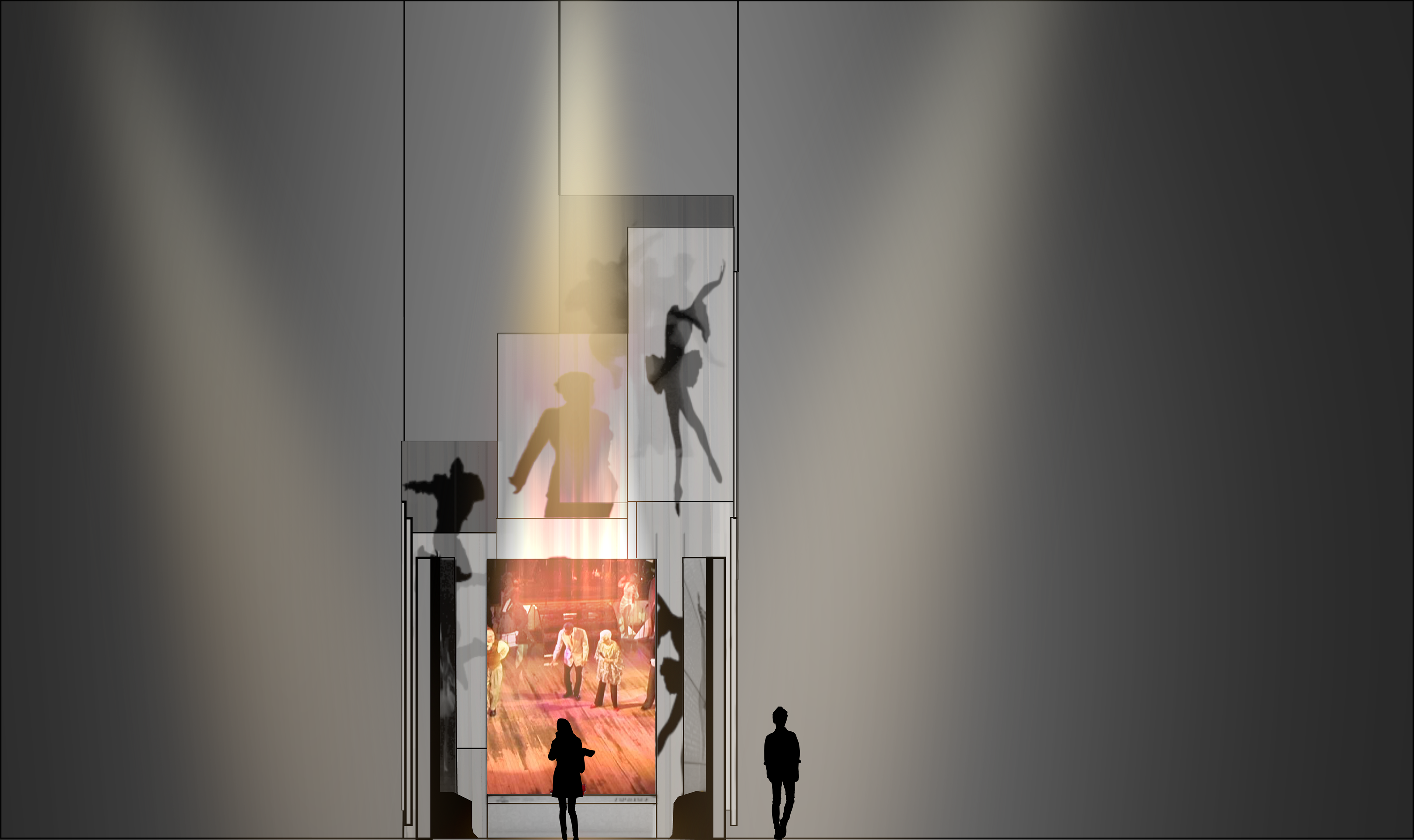 Elevation of Interior Display