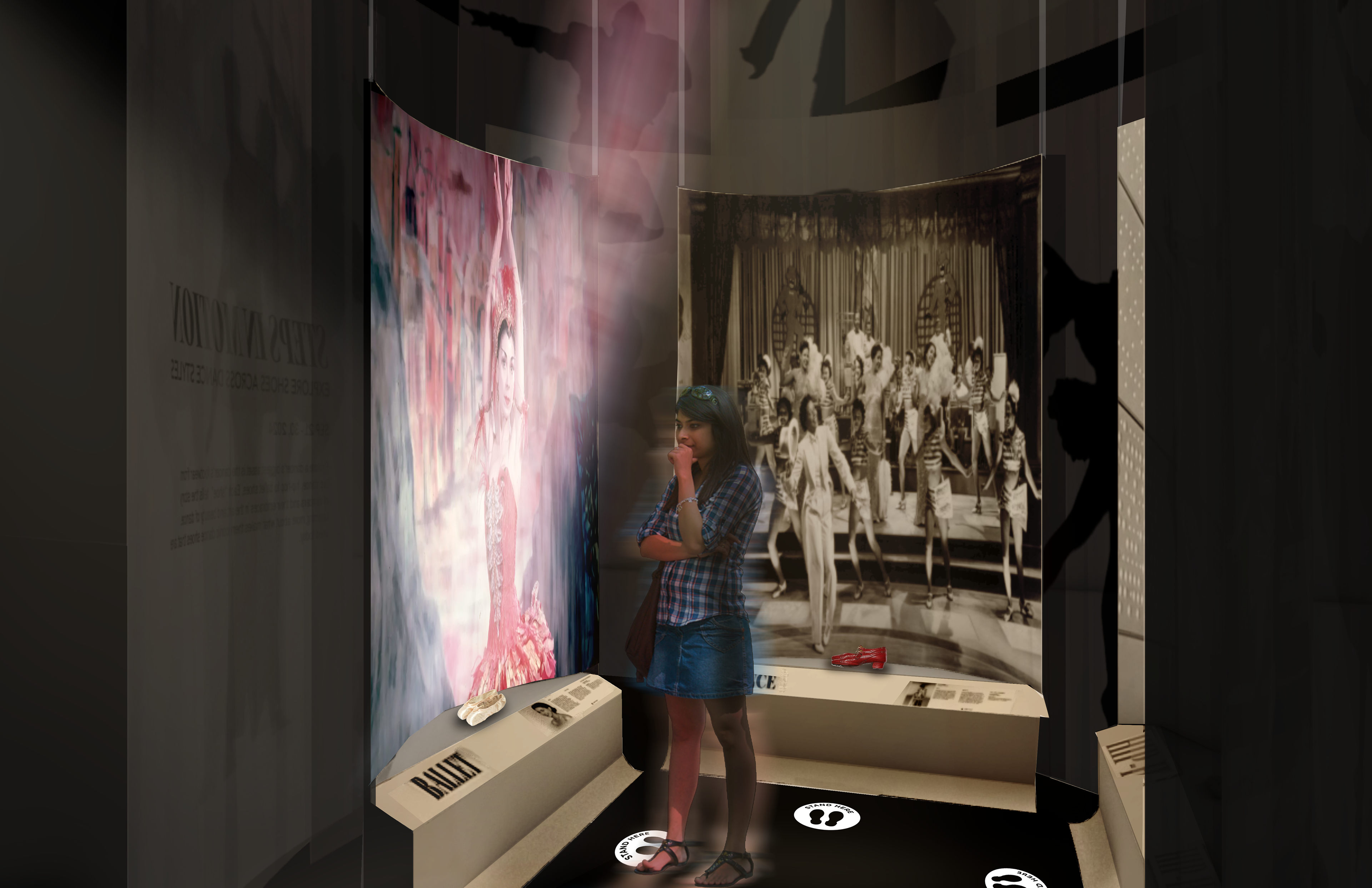 View of the Interior Shoe Display