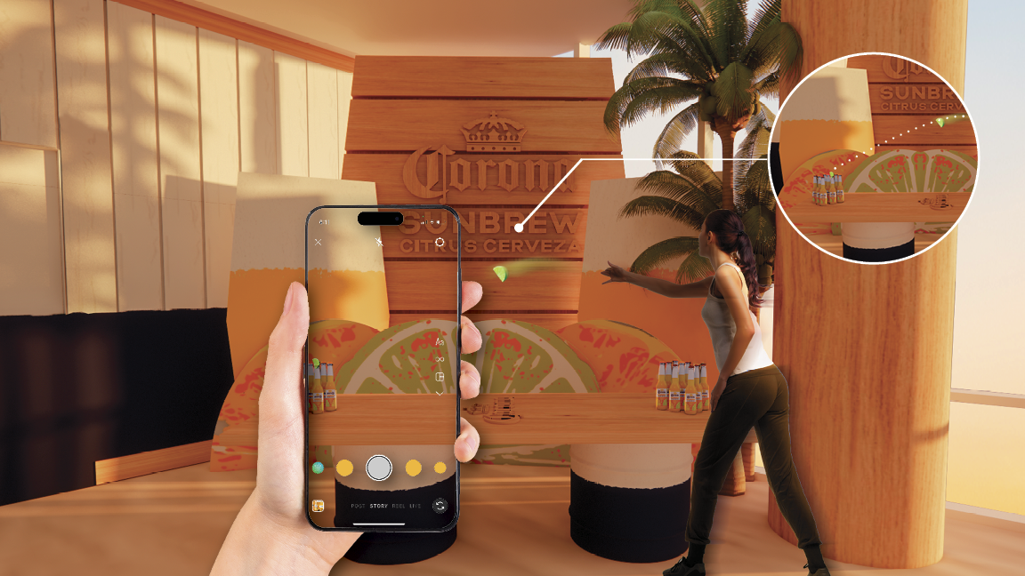 Guests can play Corona pong, where they get to take a chance to throw a lime into a Corona bottle, creating the iconic lime in a Corona.