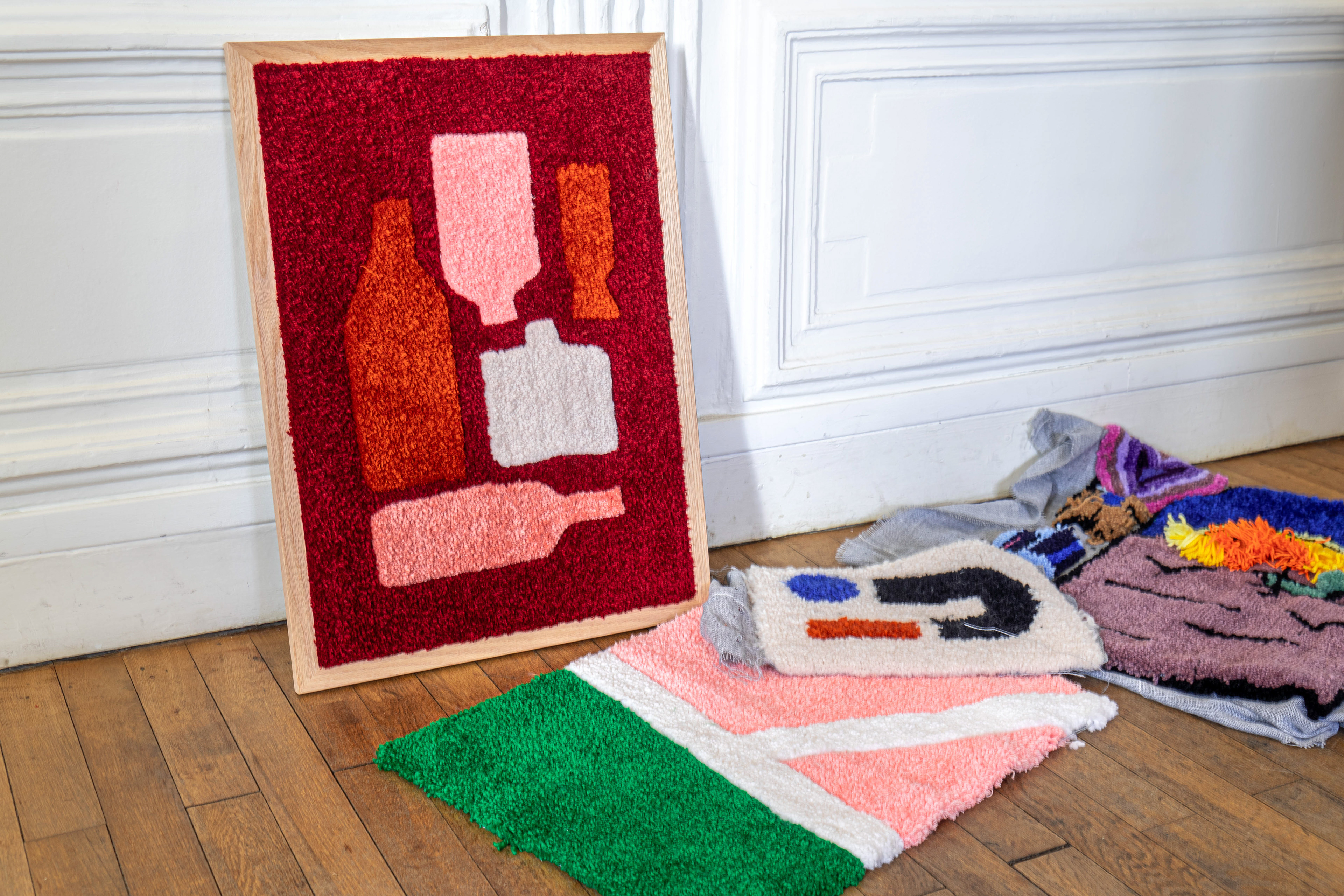 Série de créations en tissu