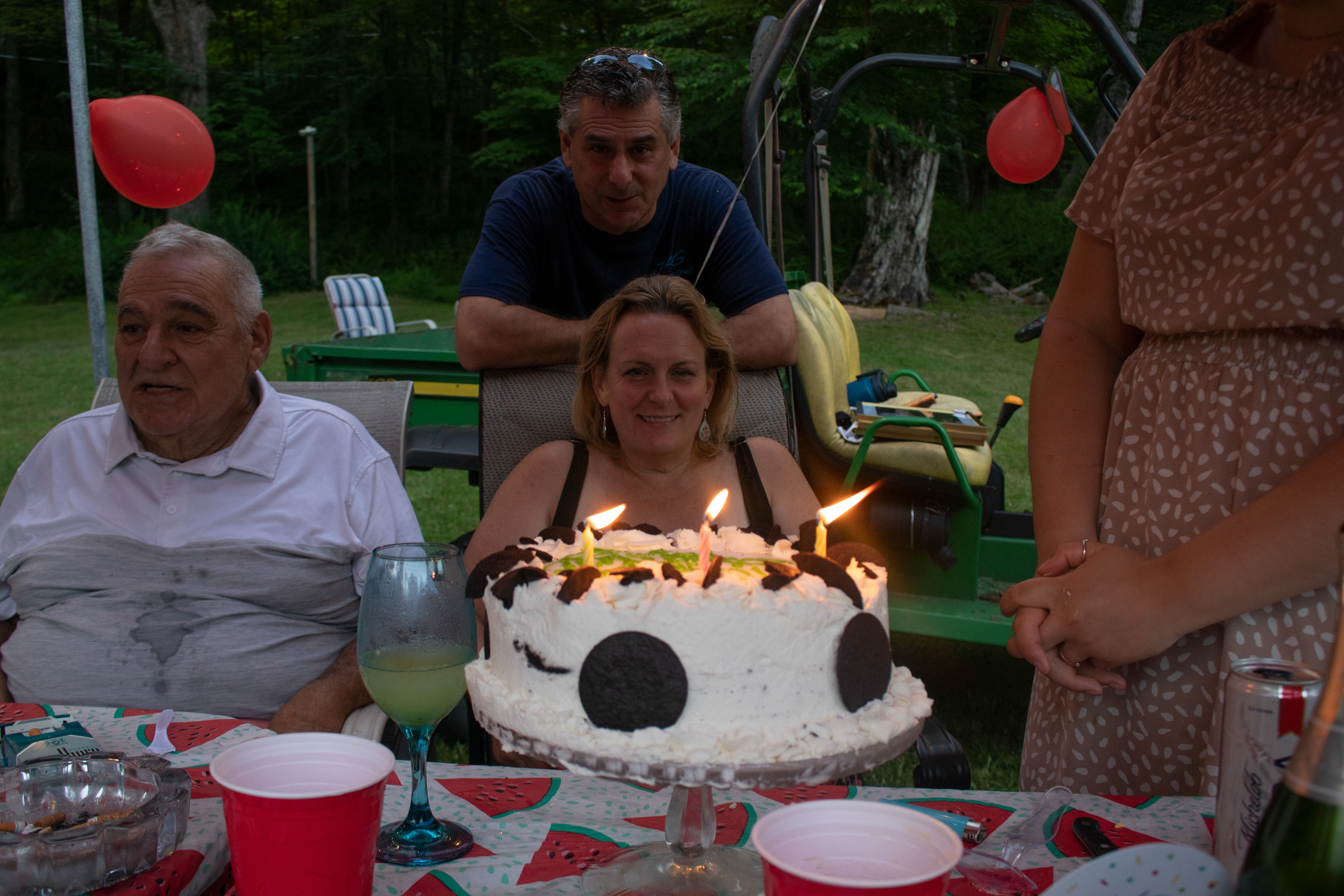 The birthday cake Grace baked for Mom. 