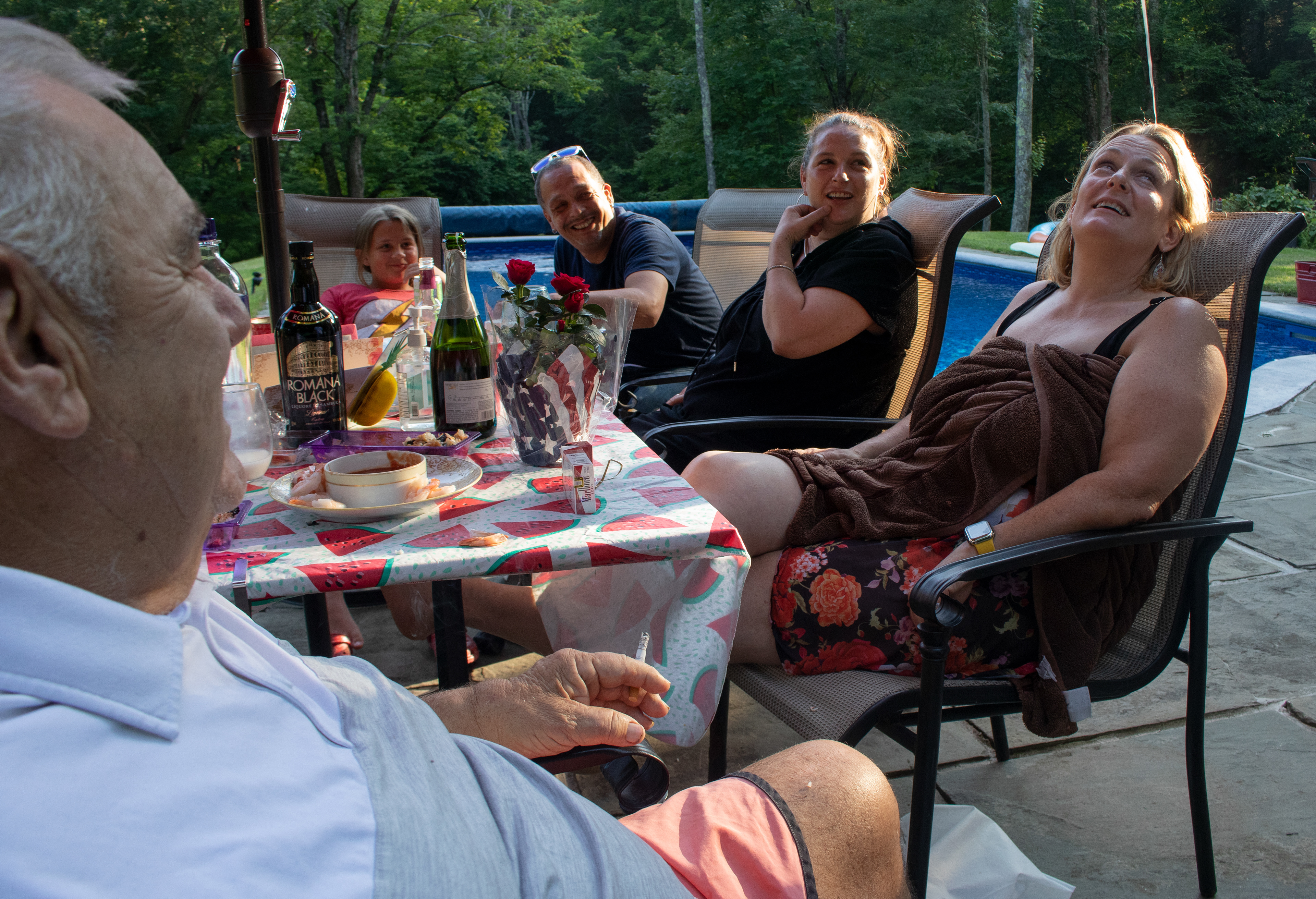 Mom's birthday party. 