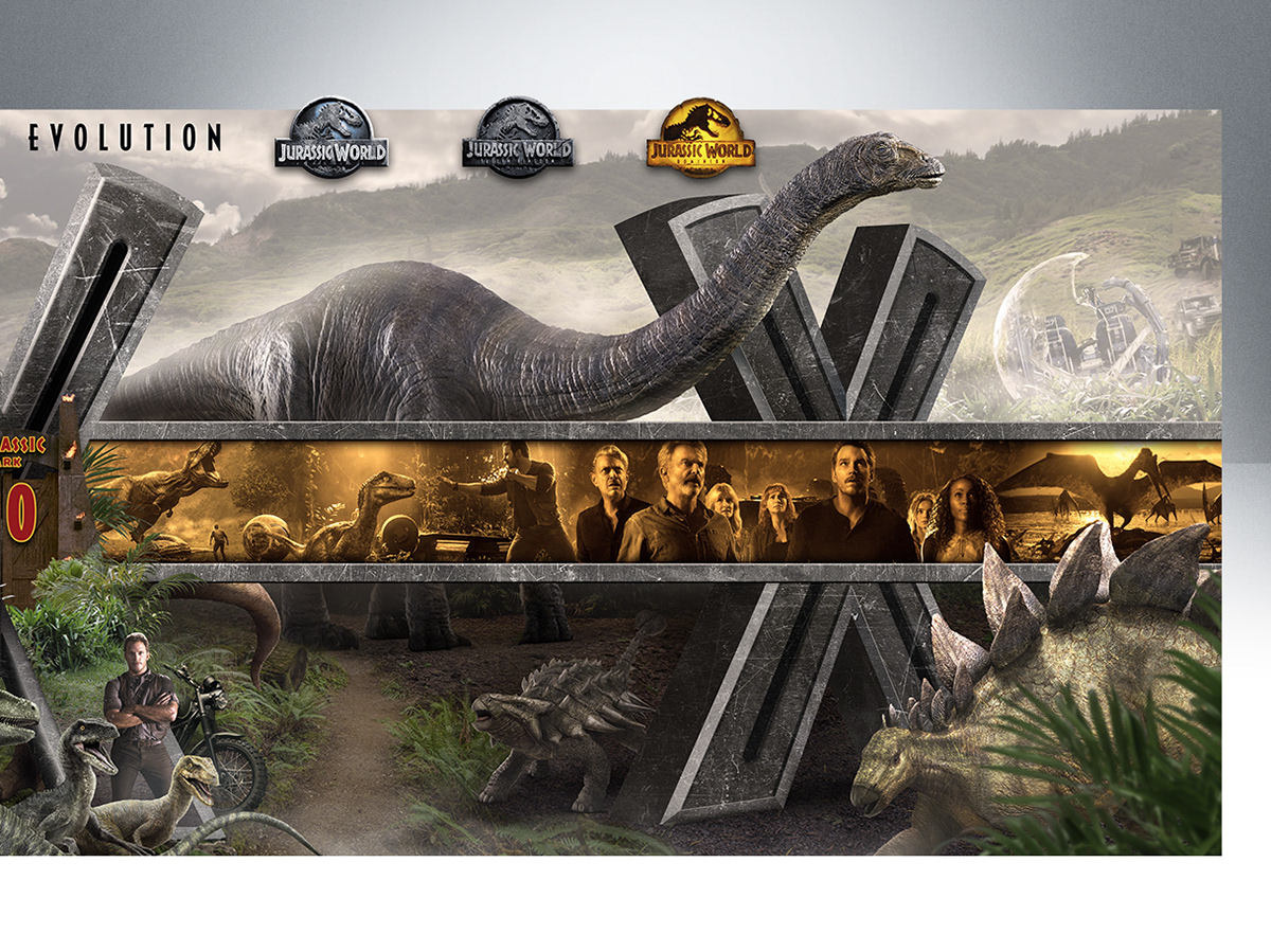 fan art commemorating the Jurassic Park 30th Anniversary this year 2023.