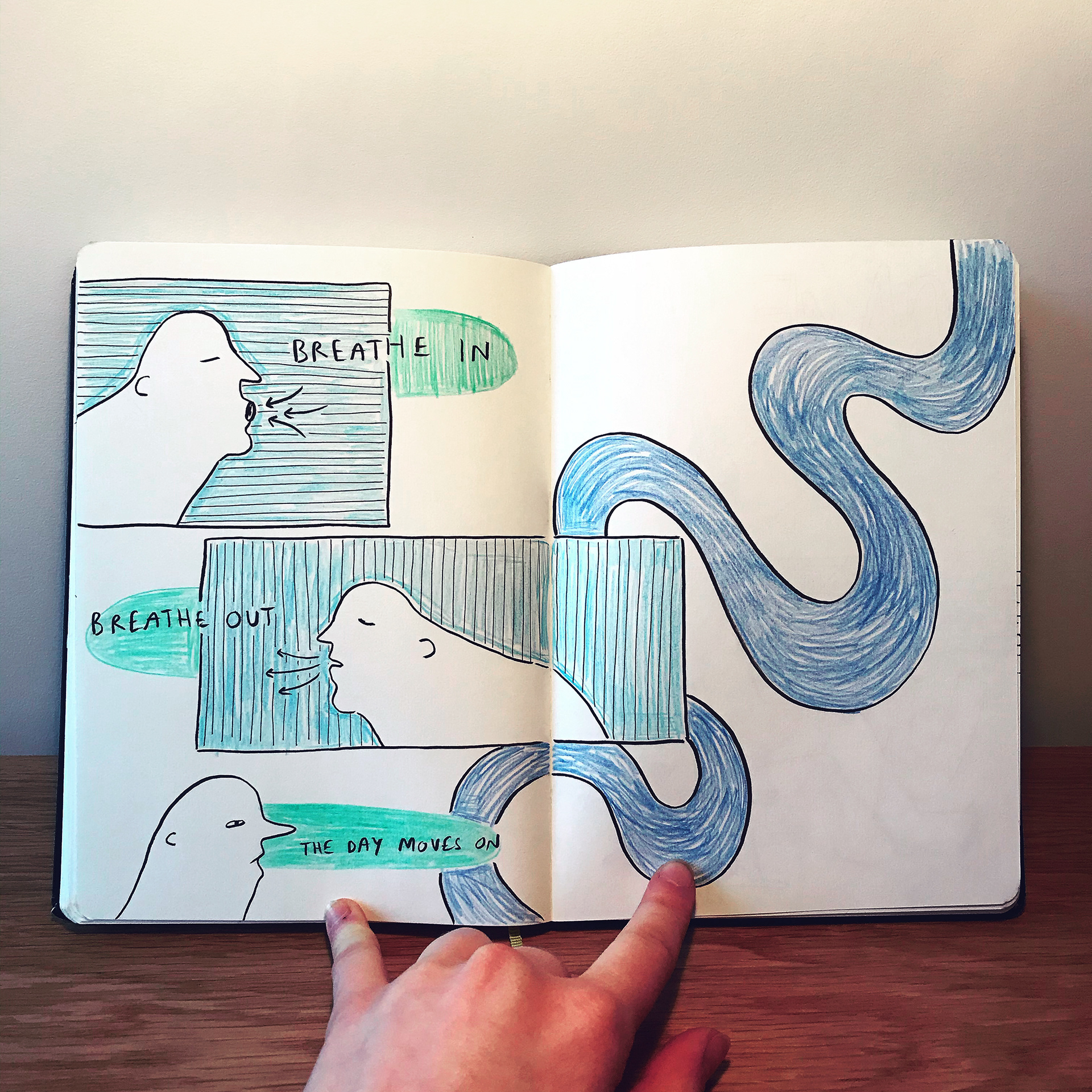 Coloured pencil from sketch book 