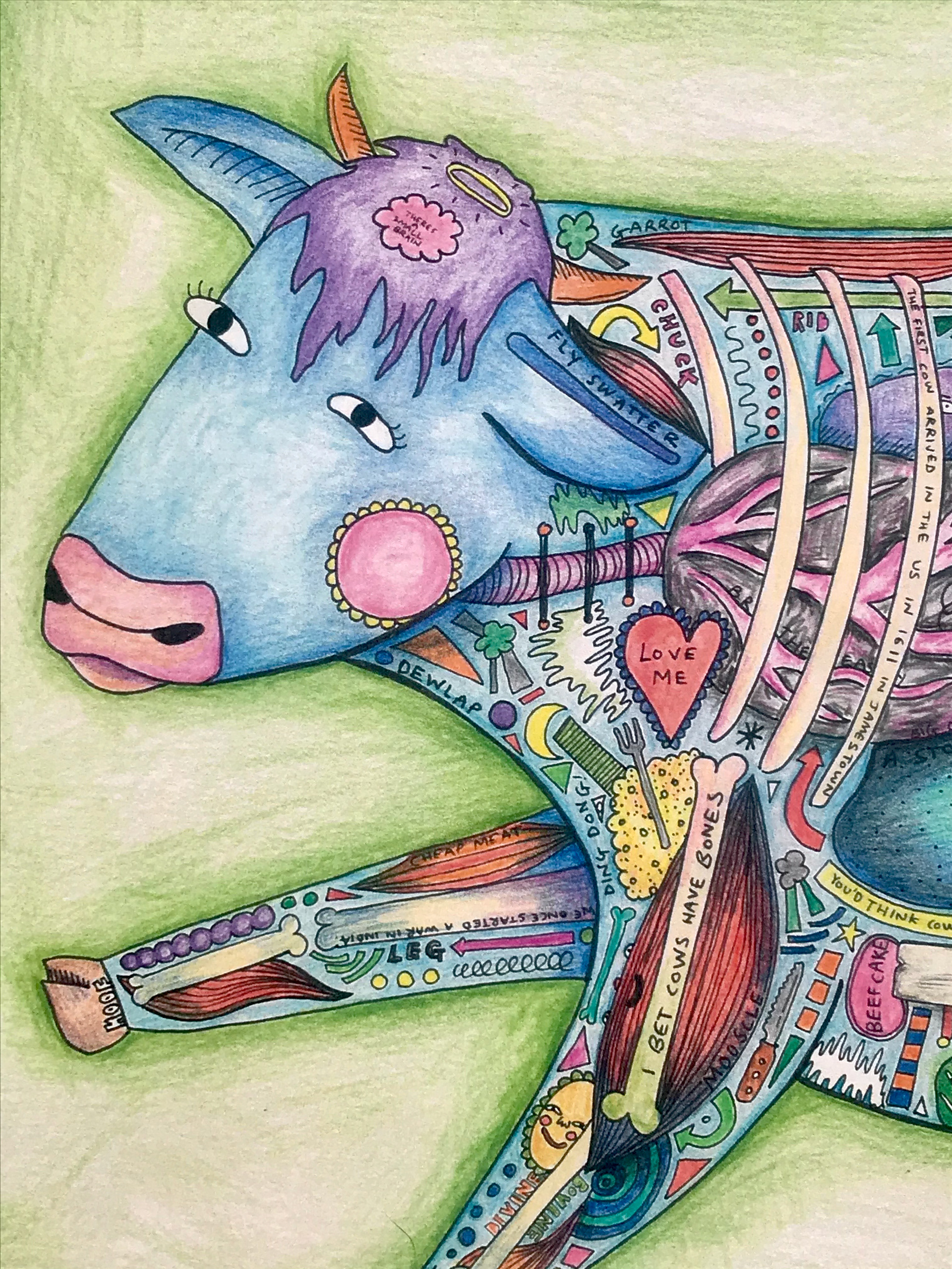 Coloured Pencil Drawing - A3