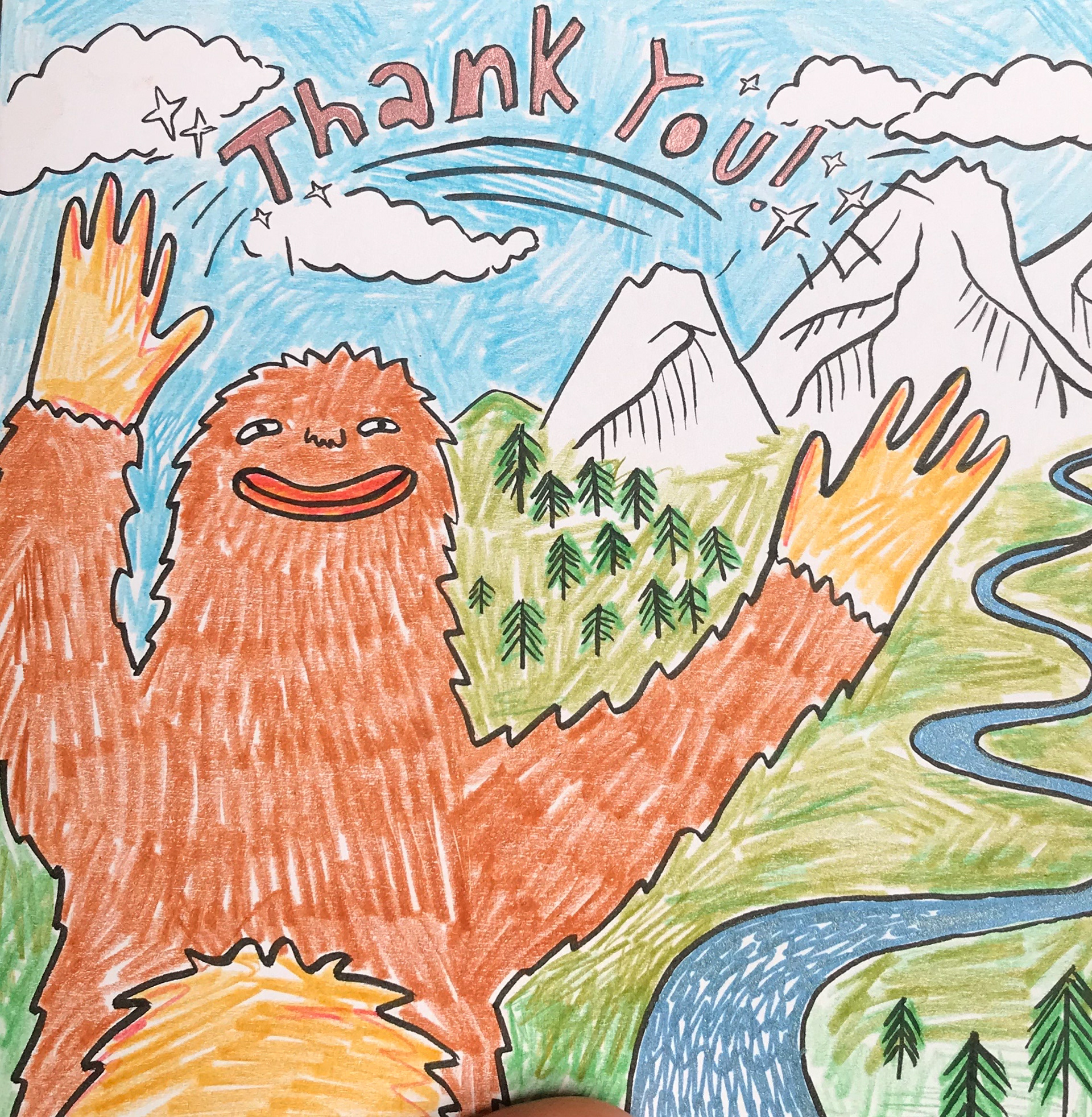 Coloured pencil Card 