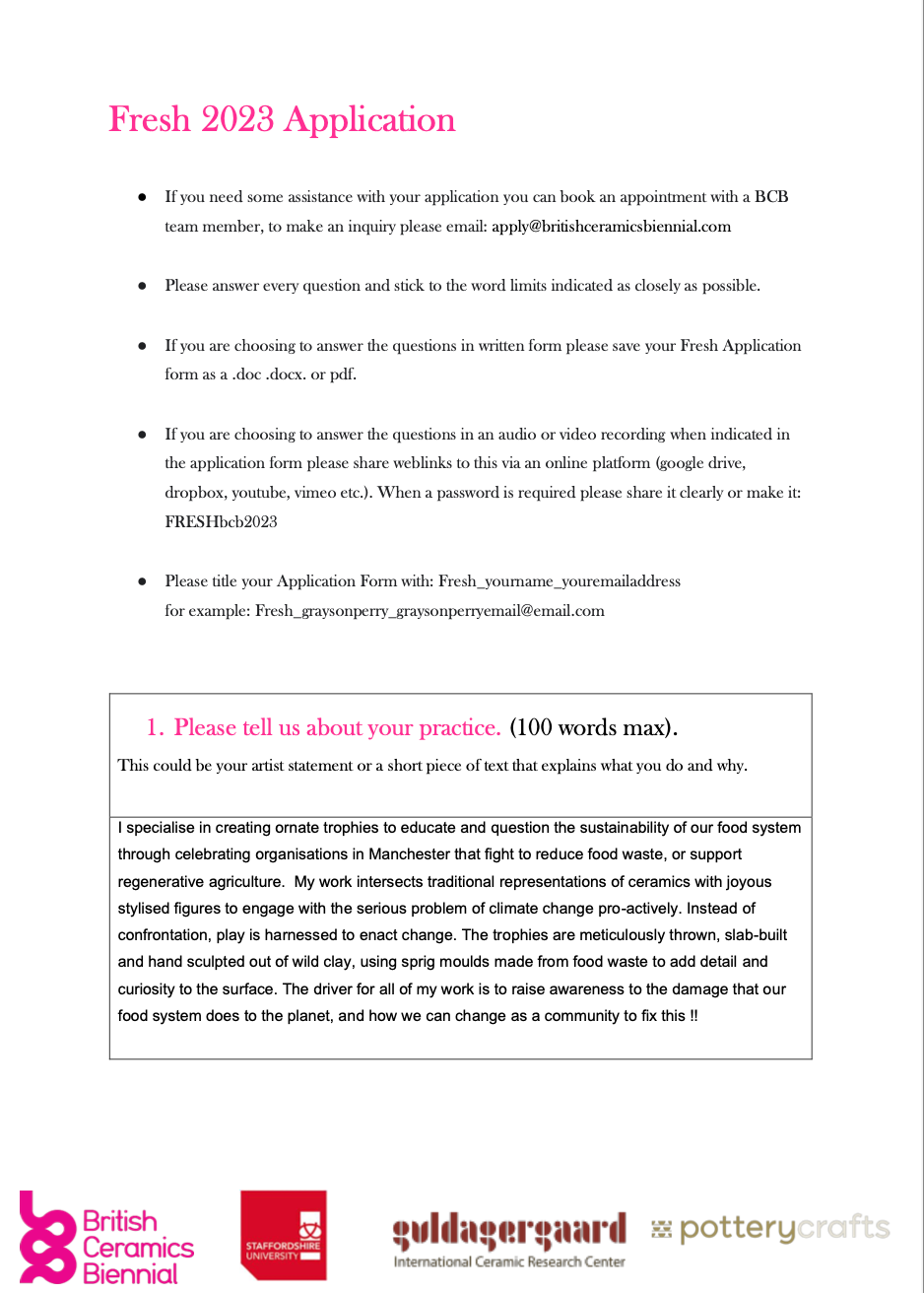 fresh application form