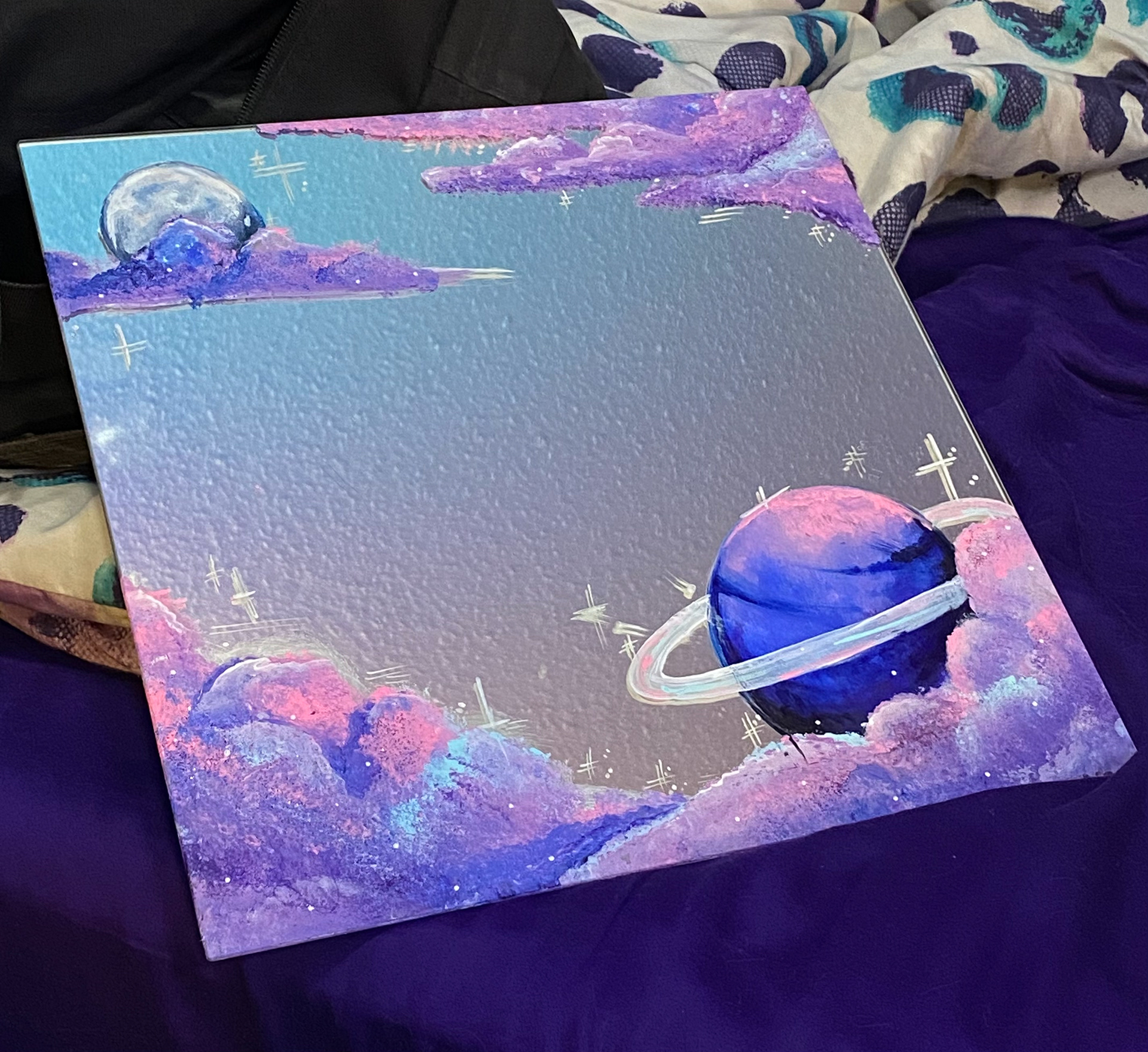 Acrylic on Glass 12x12in