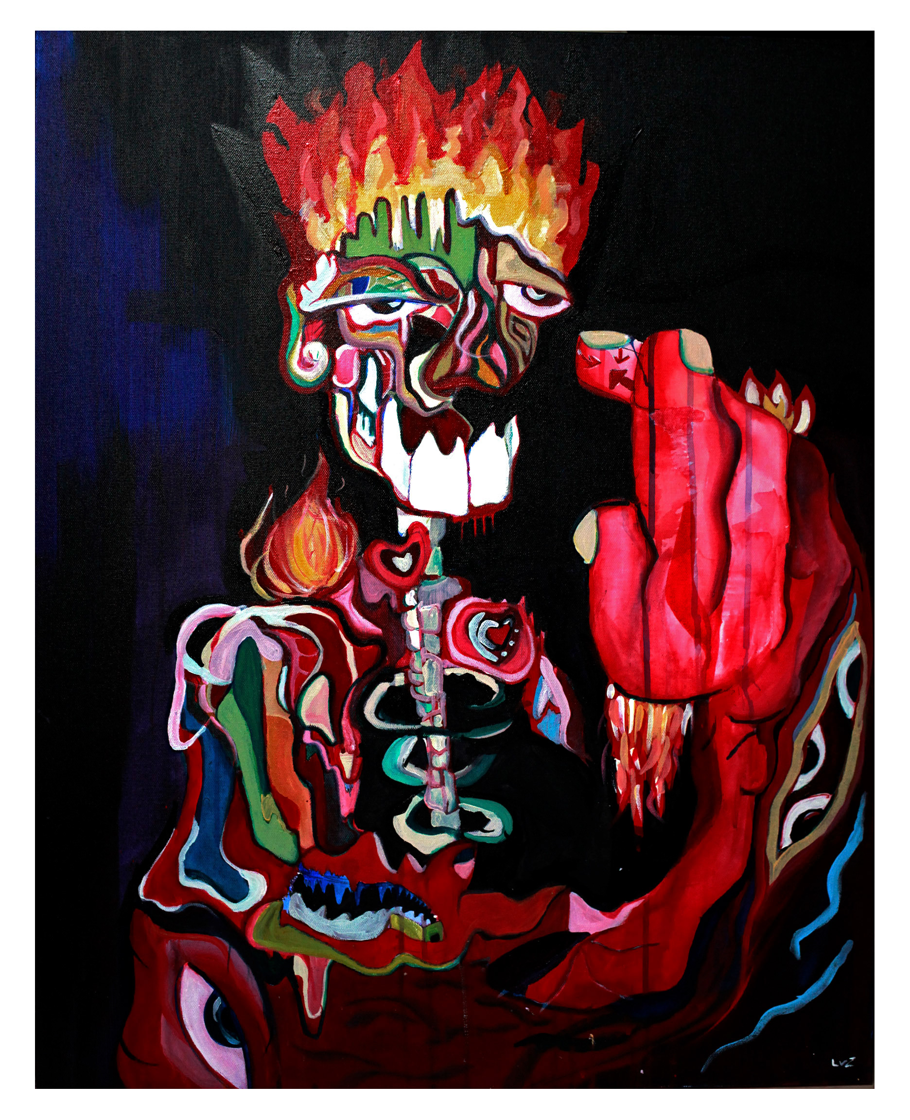 (SOLD) "Treach" 24x30 in, Acrylic on Canvas