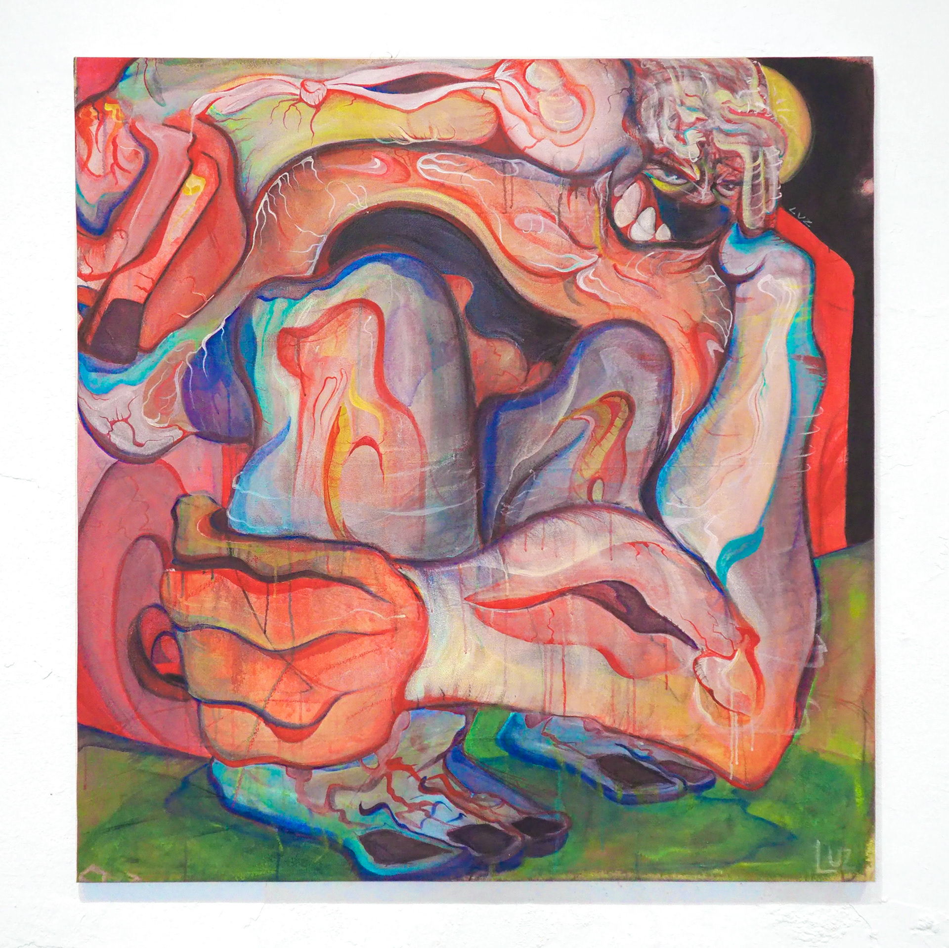"goliath" , 52" x 48", Acrylic & Charcoal on Canvas