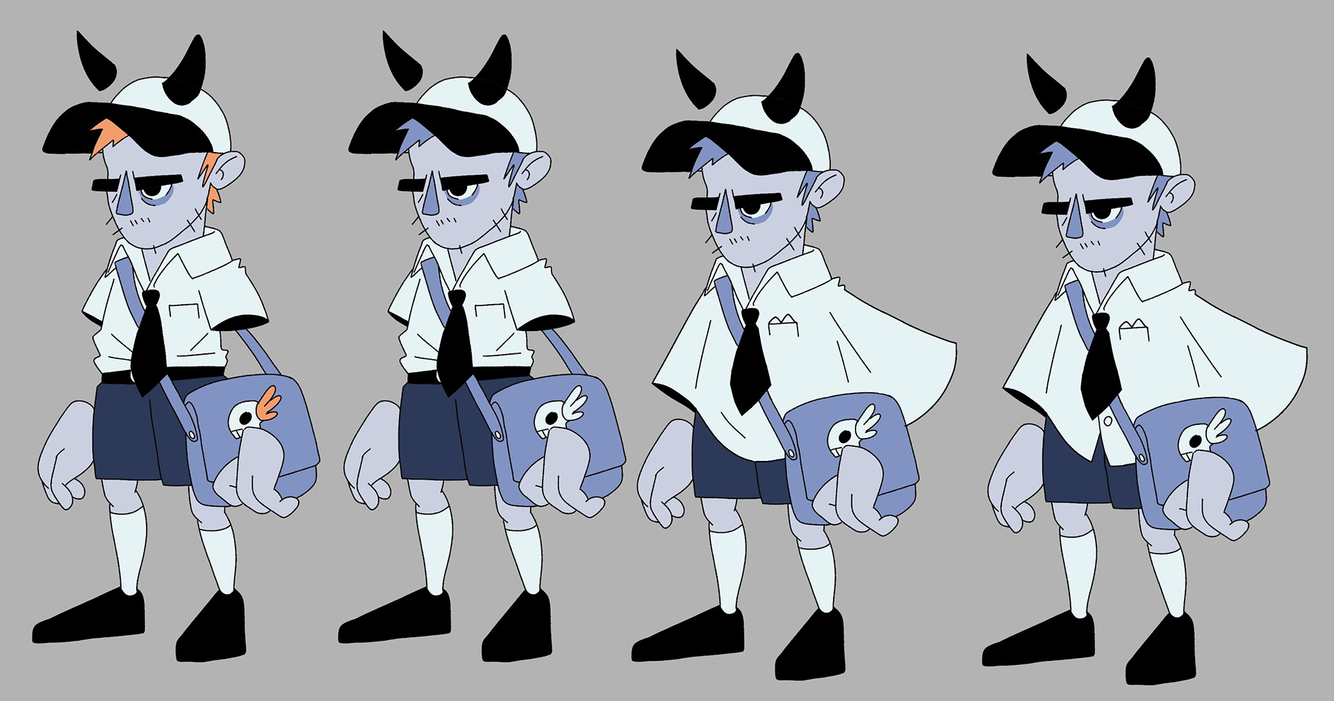 early sketches of the main character