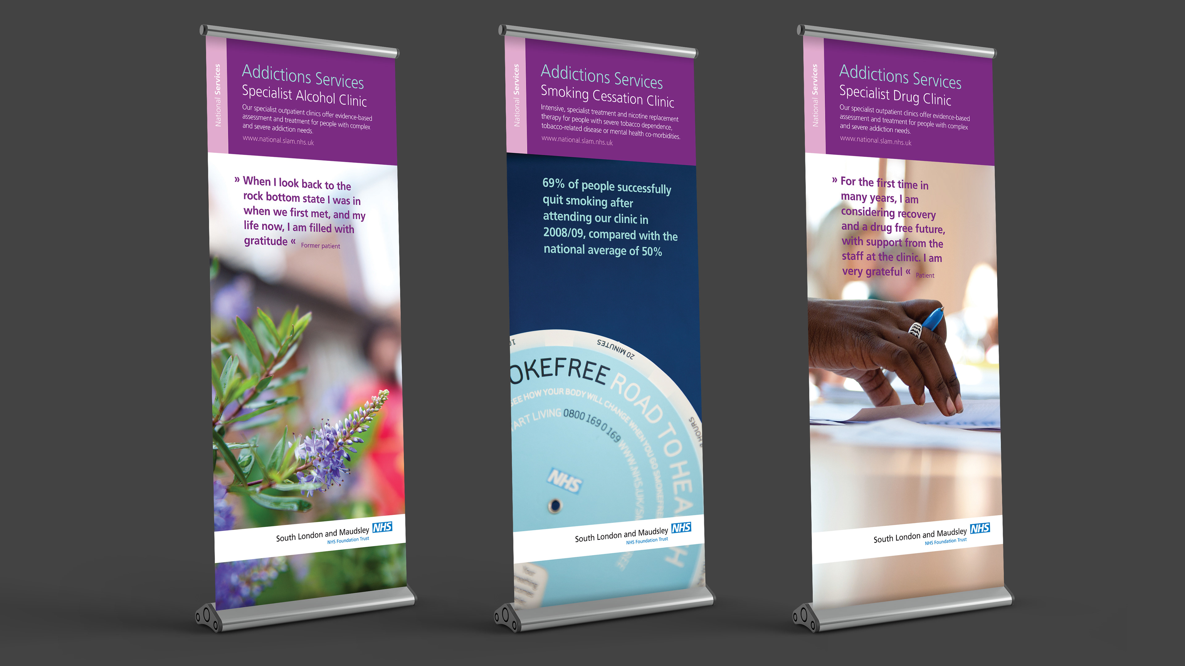 South London & Maudsley NHS Foundation Trust National Services roller banners