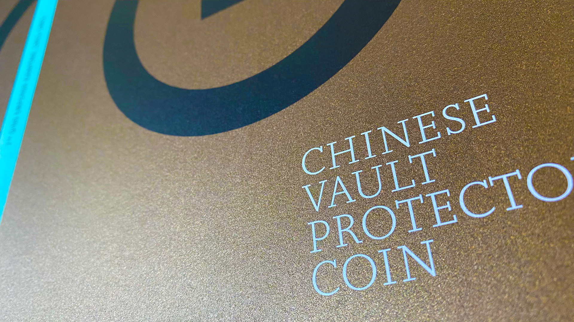Front cover for a Chinese Vault Protector Coin pre auction promotional brochure