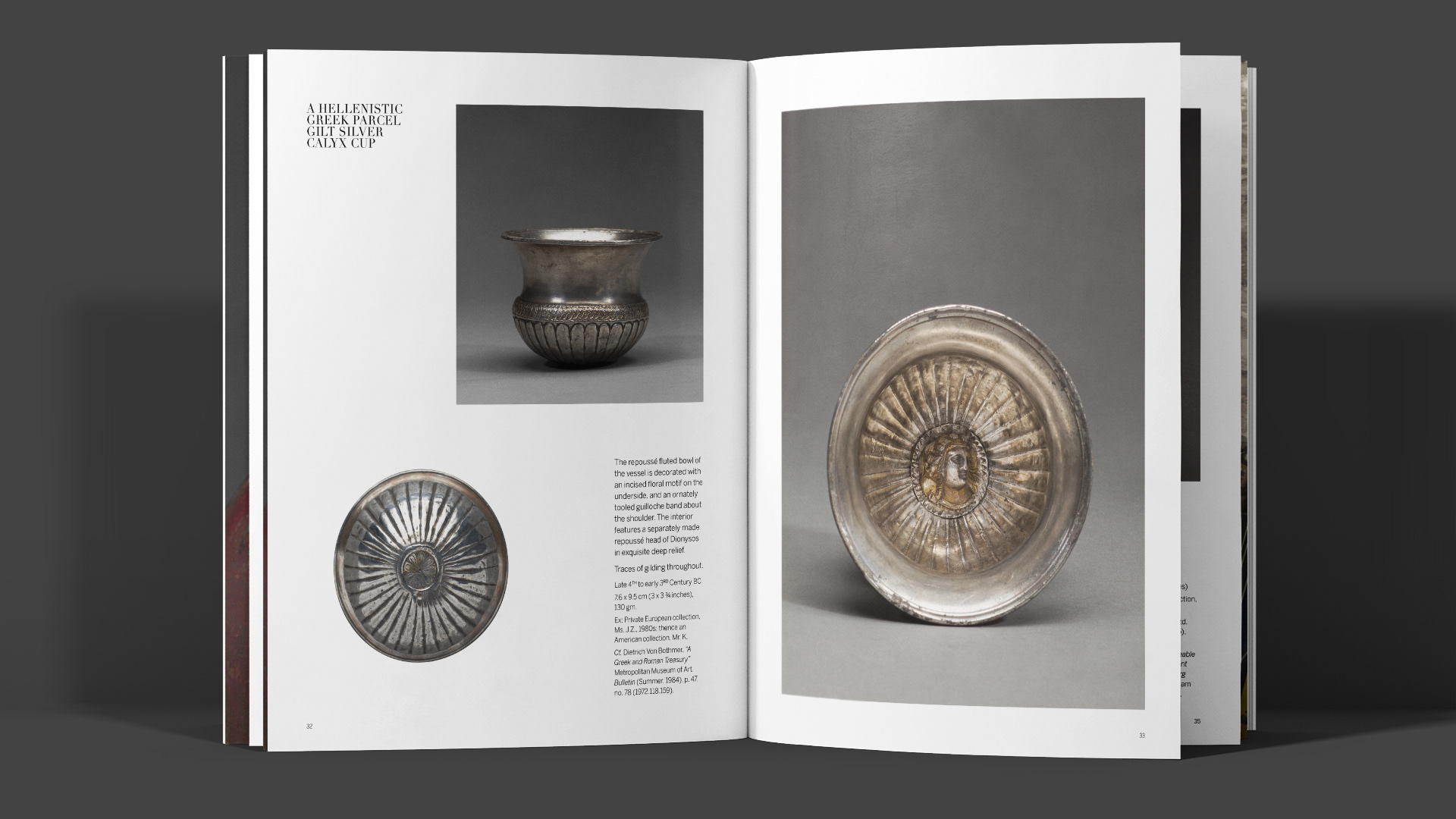 Spread from 'Treasures', a catalogue published by New York gallery, Antiquarium