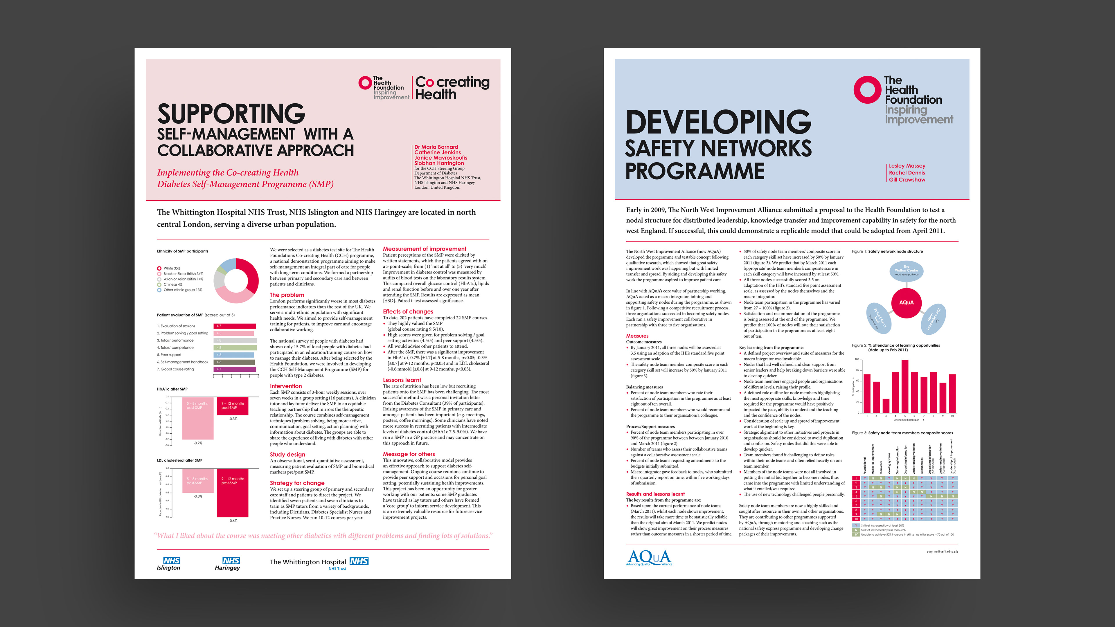 Two scientific research A0 poster presentations 
