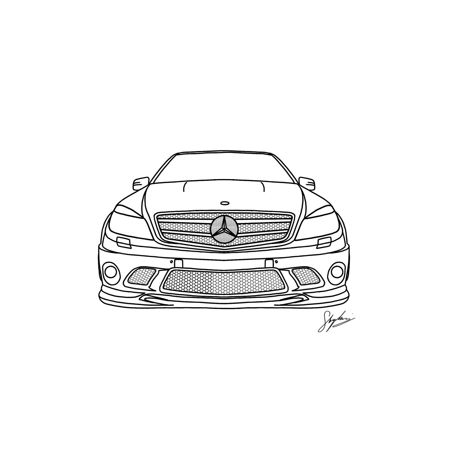 AMG C63 White