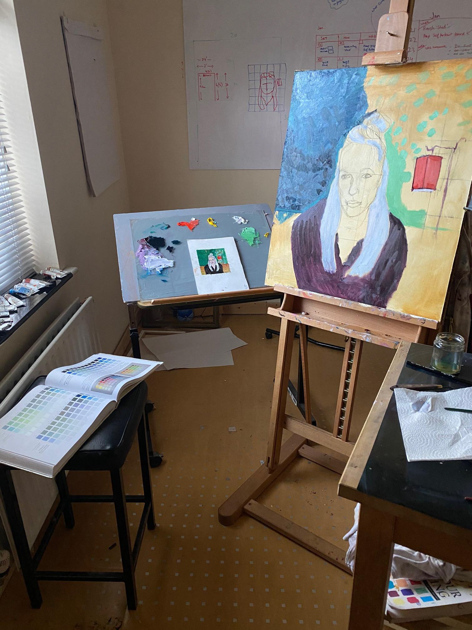 A view of the studio