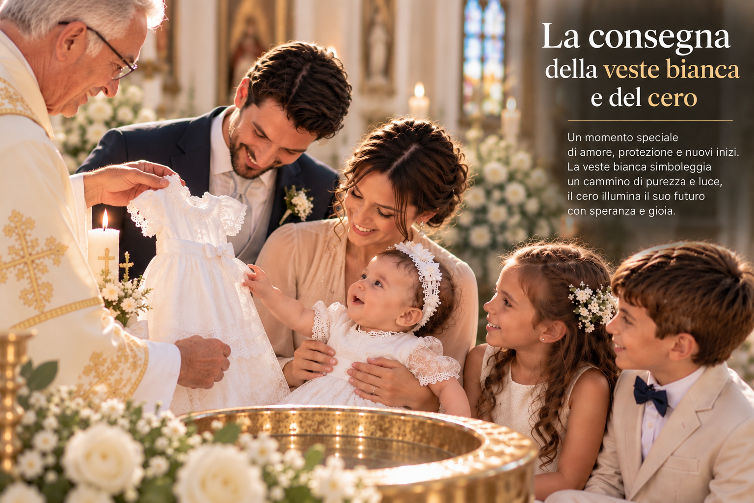 LA CONSEGNA DELLA VESTE BIANCA E DEL CERO