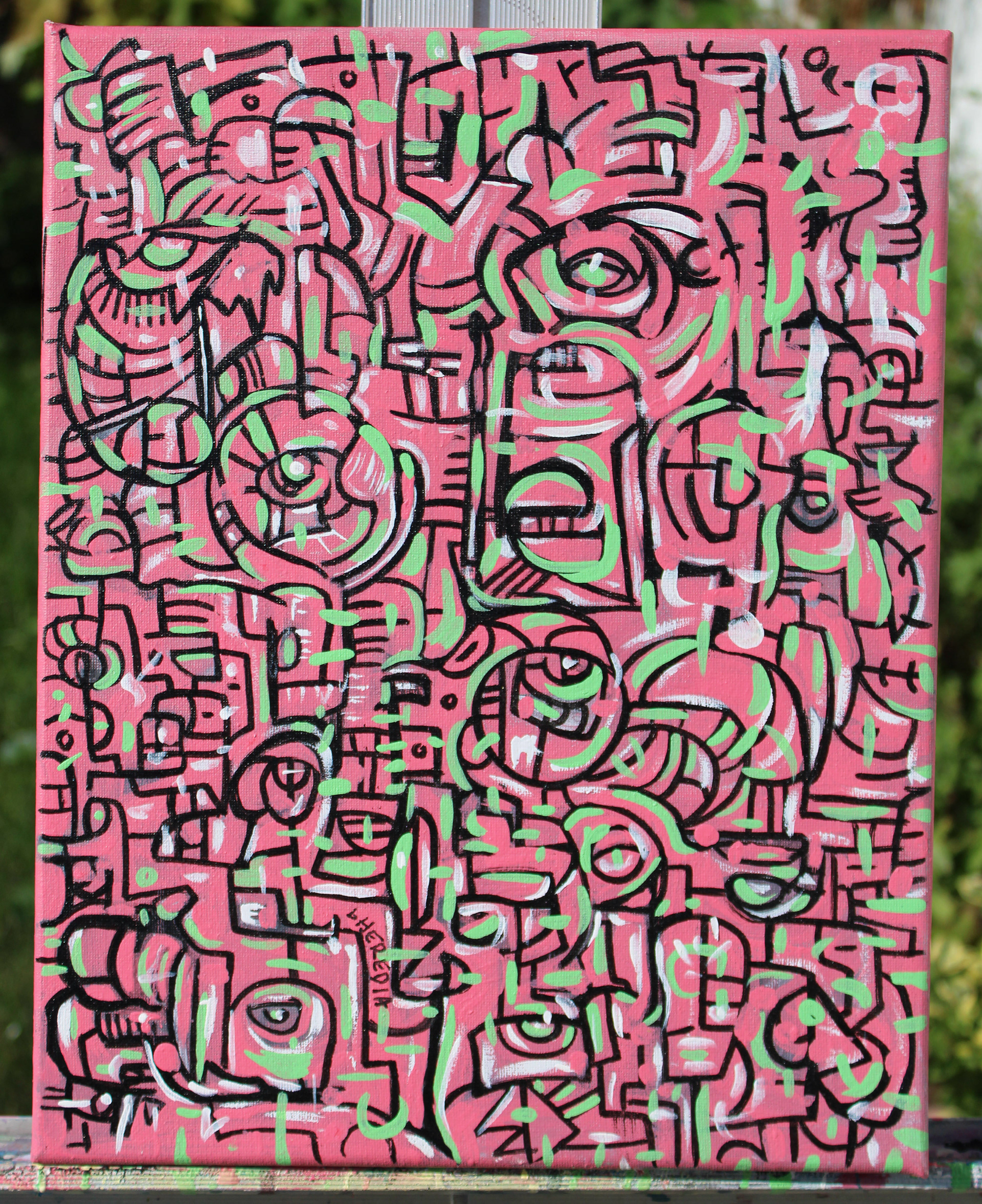 Urbaaan Pink, 11" x 14"