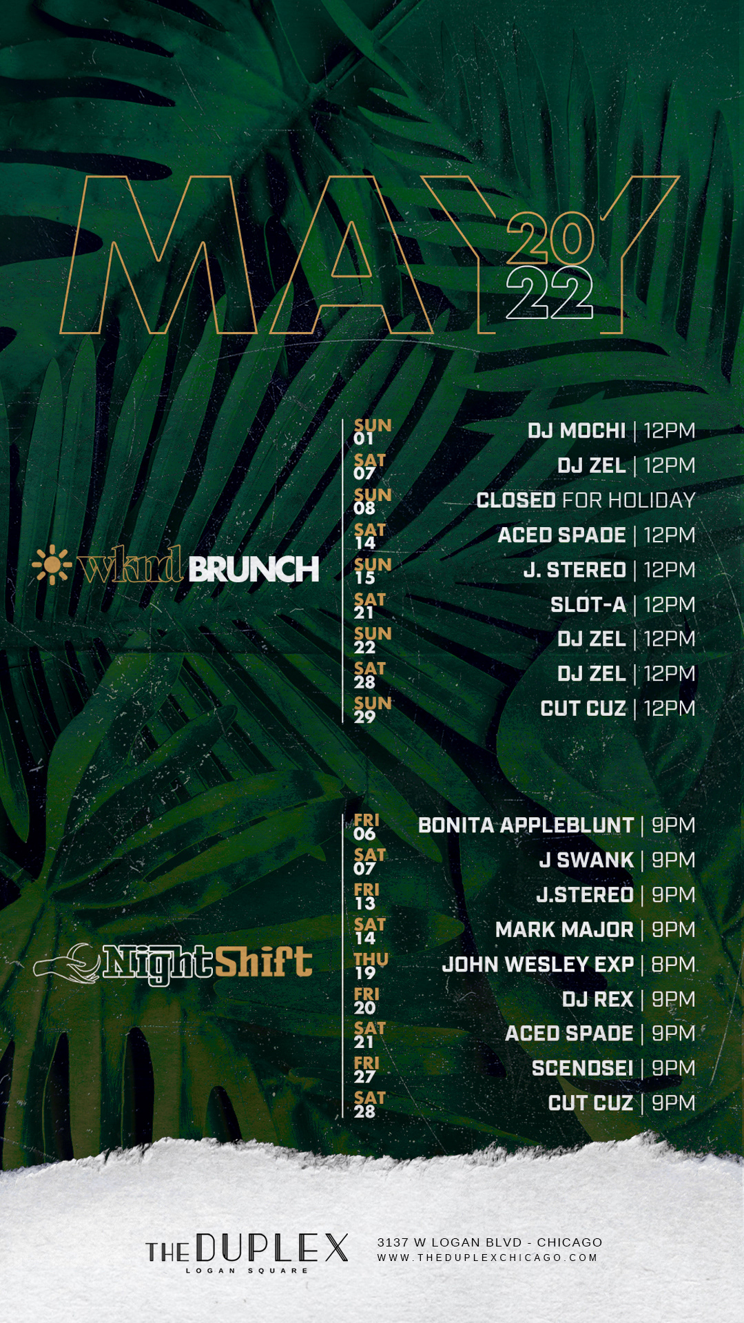 NightShift at The Duplex | Art Direction + Graphic Design + Curator