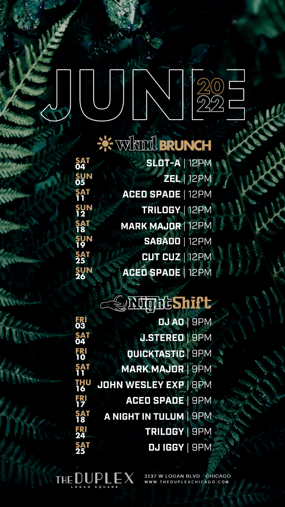 NightShift at The Duplex | Art Direction + Graphic Design + Curator