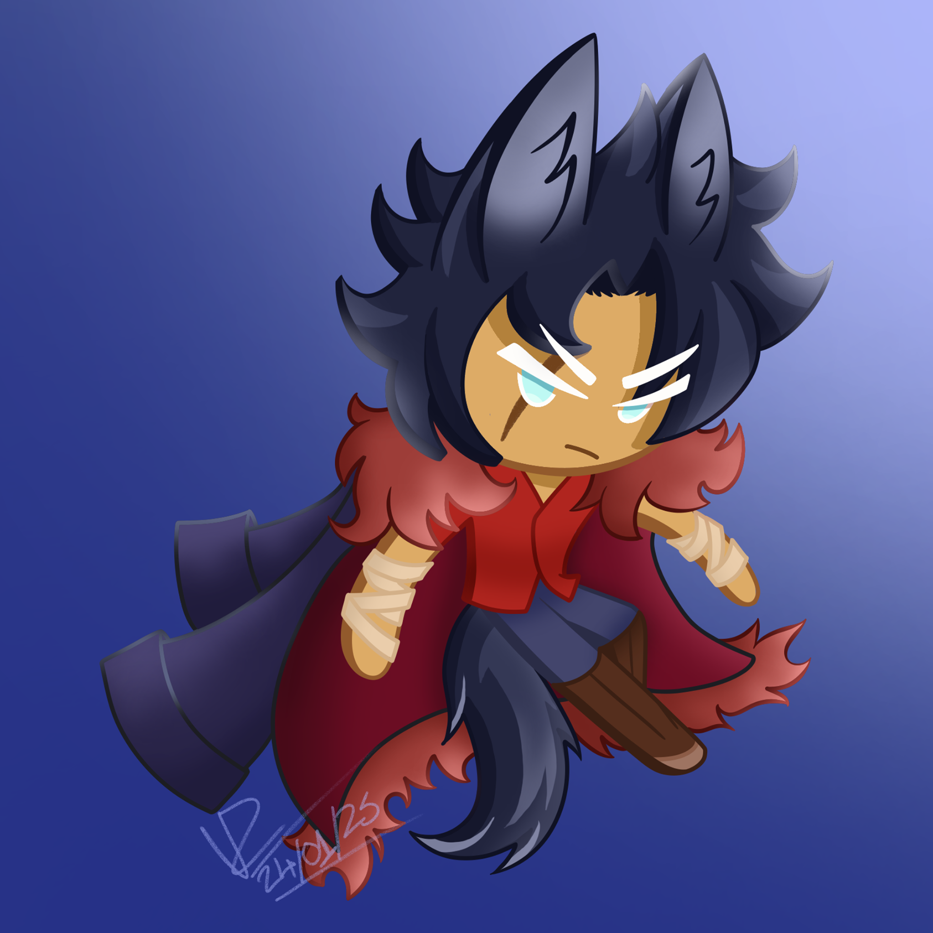 Original Character - Black Cream Wolf