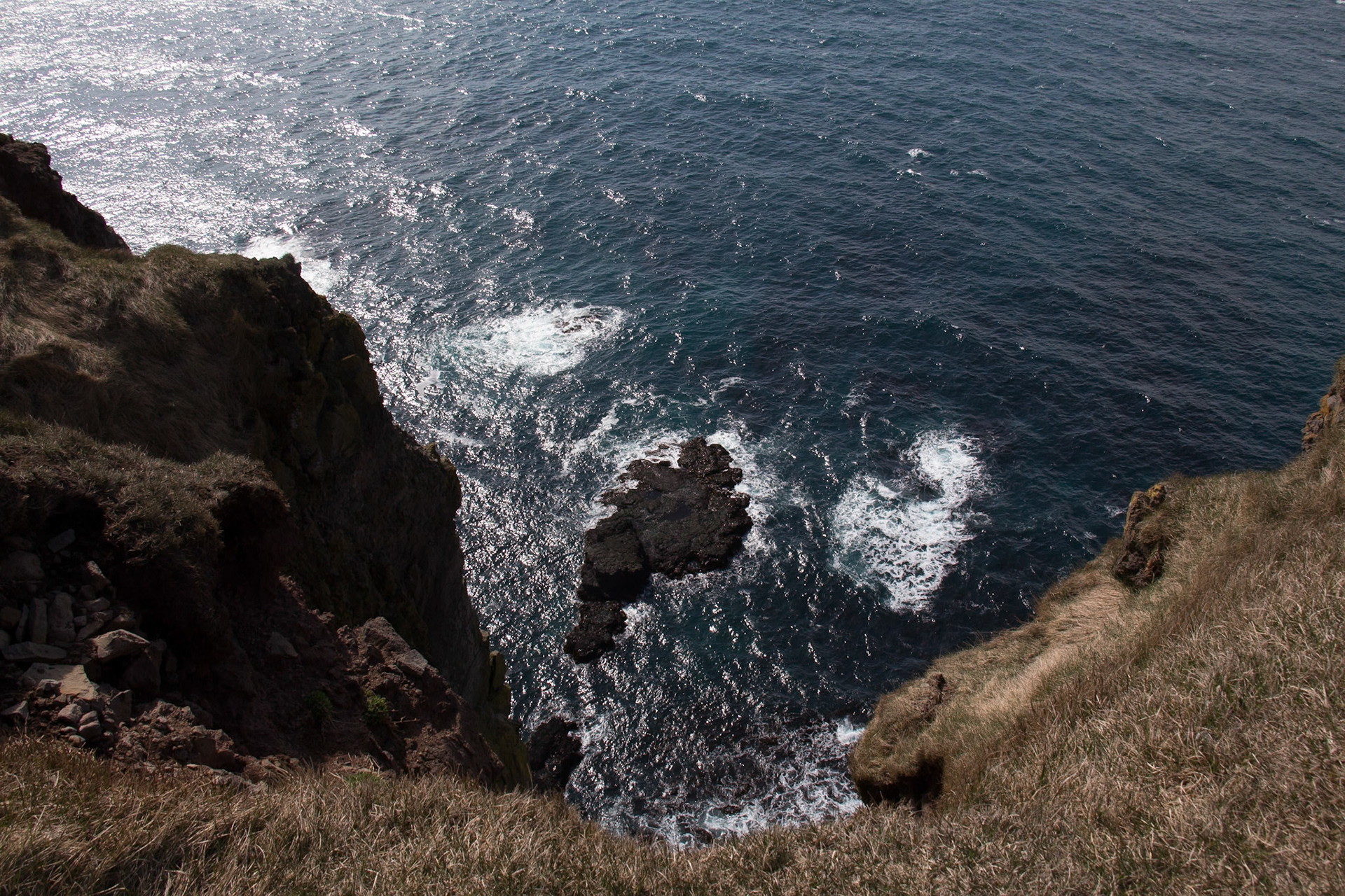 Looking Over the Edge. Látrabjarg Cliffs. Iceland 2018
