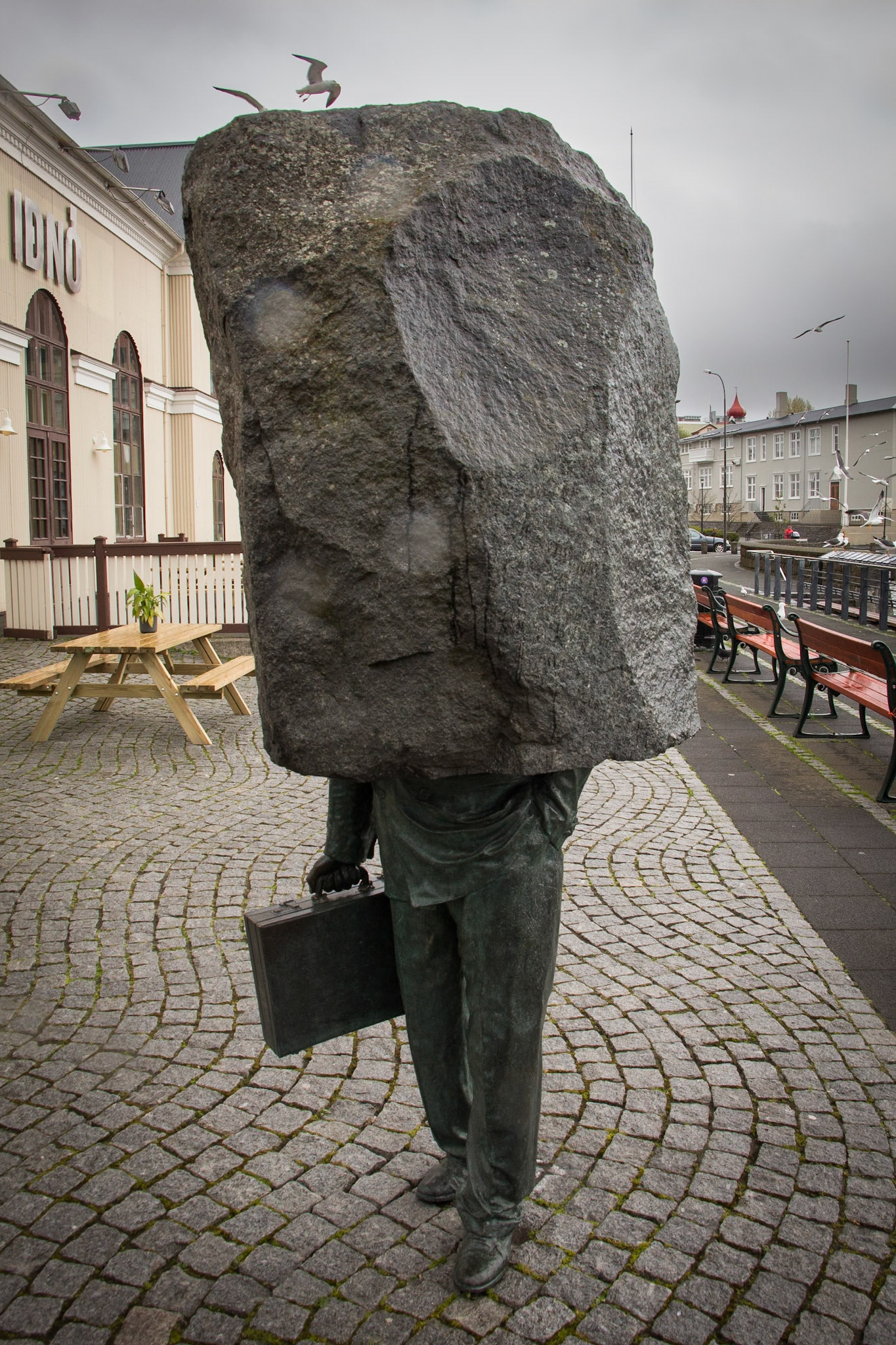 "Monument to the Unknown Bureaucrat" by Magnús Tómasson. Reykjavik, Iceland. 2018