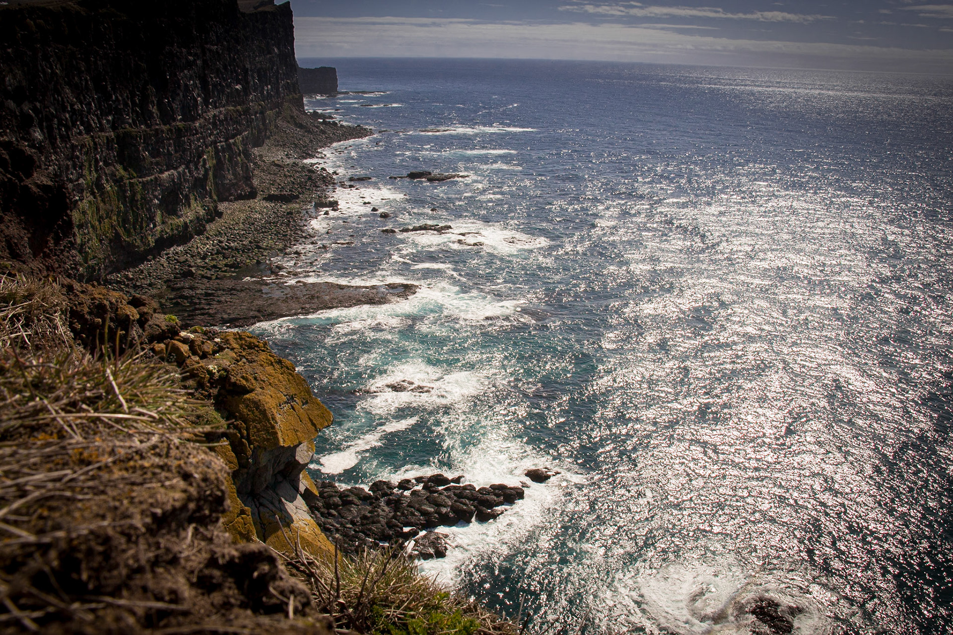 Looking Over the Edge. Látrabjarg Cliffs. Iceland 2018
